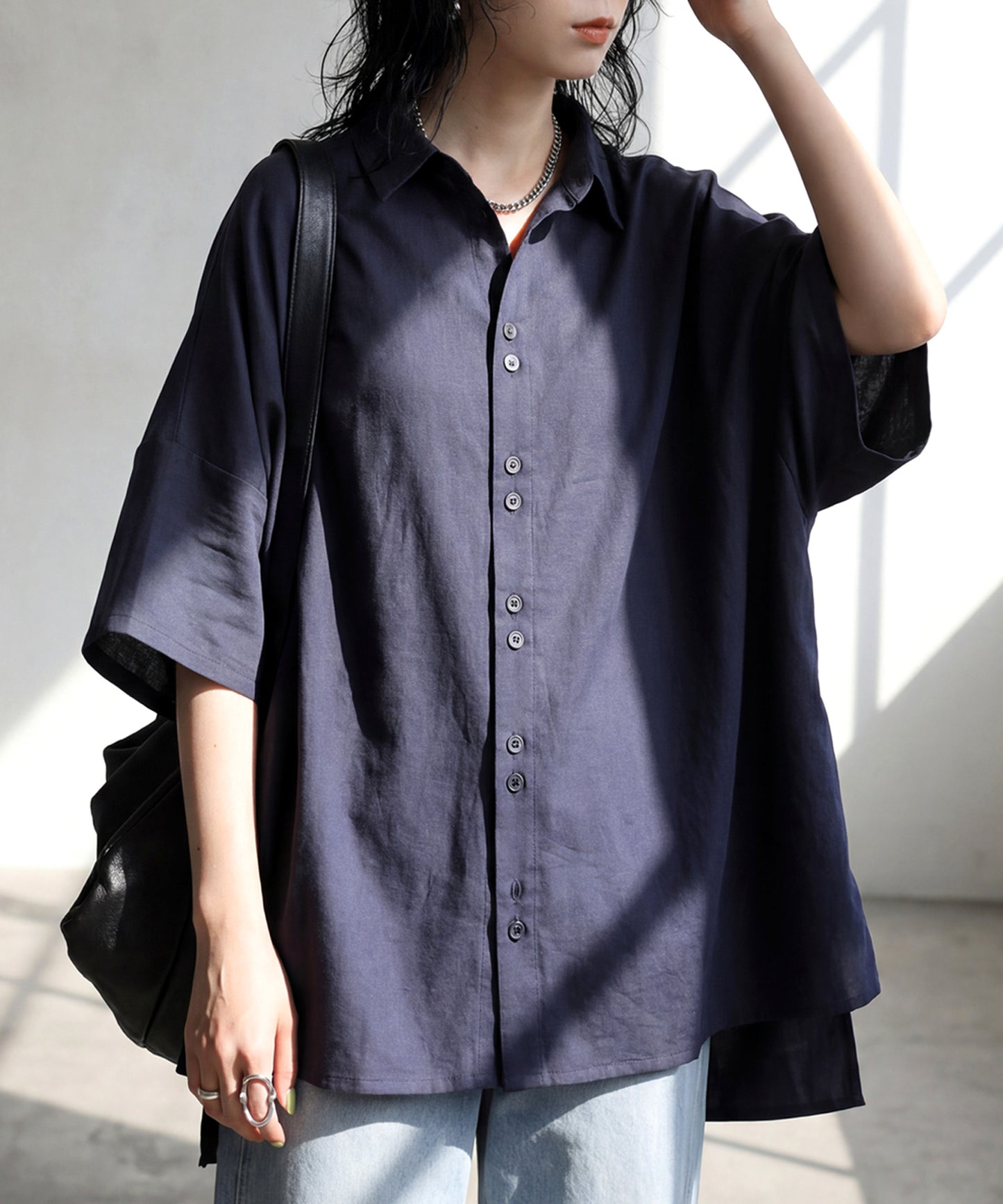 Dolman Shirt With A Difference In Length Between Front And Back Ladies