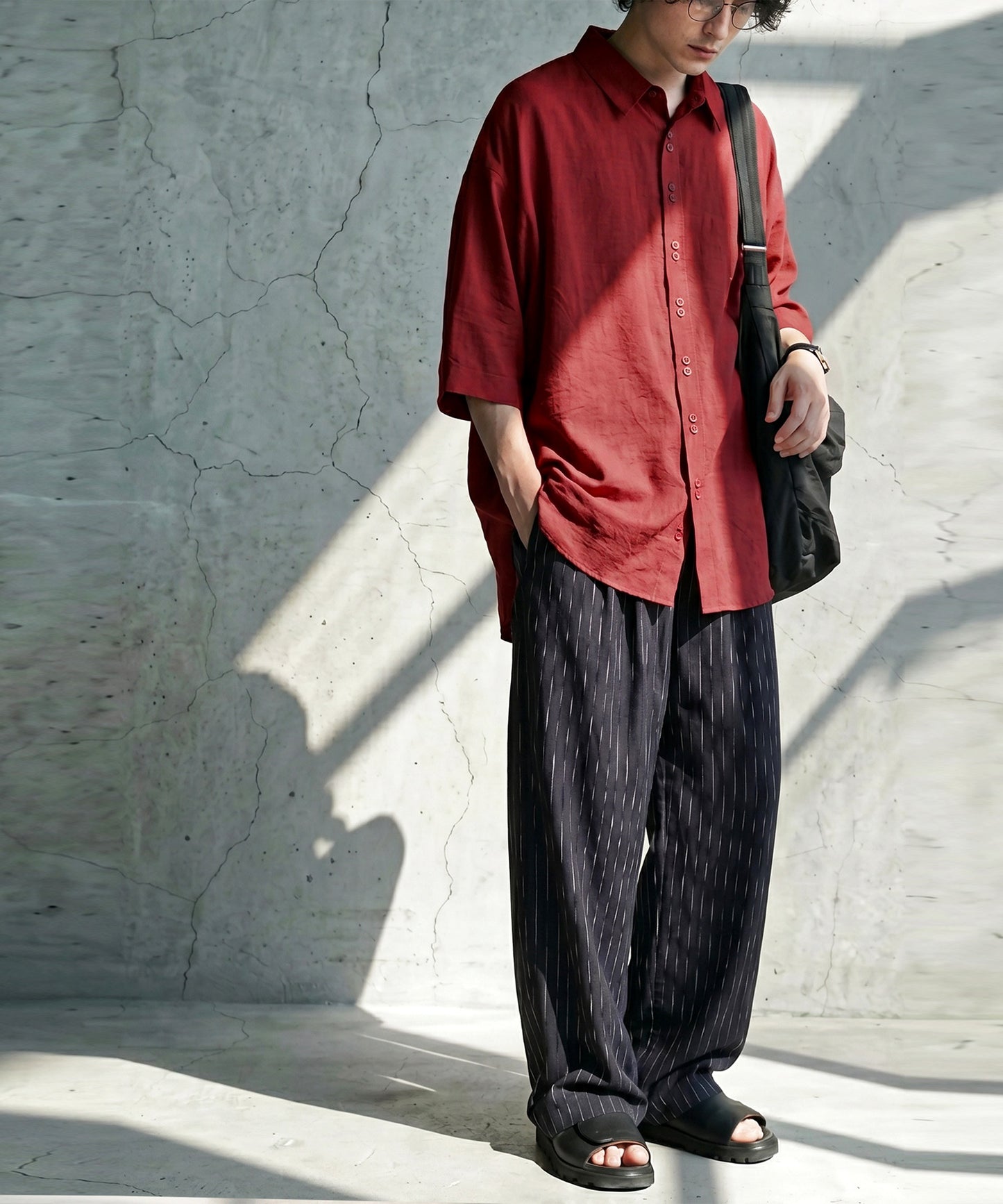Dolman Shirt With A Difference In Length Between Front And Back Men’s