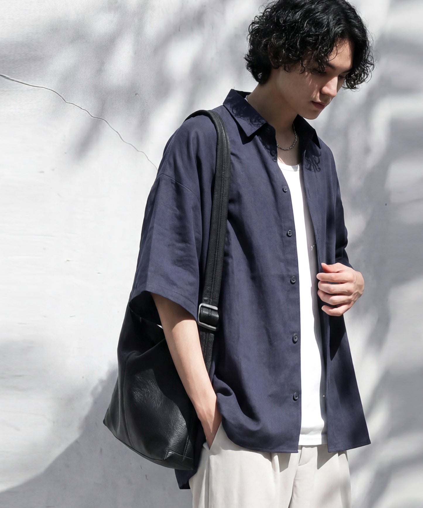 Dolman Shirt With A Difference In Length Between Front And Back Men’s