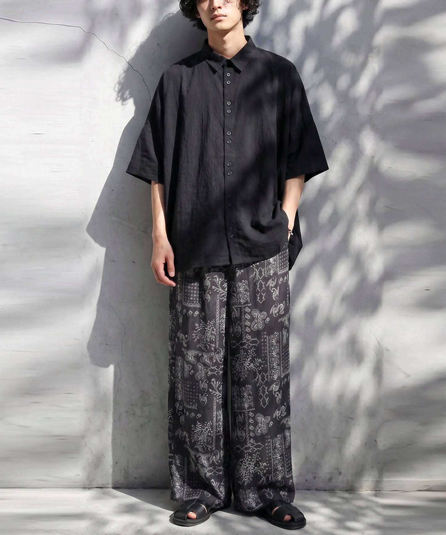 Dolman Shirt With A Difference In Length Between Front And Back Men’s