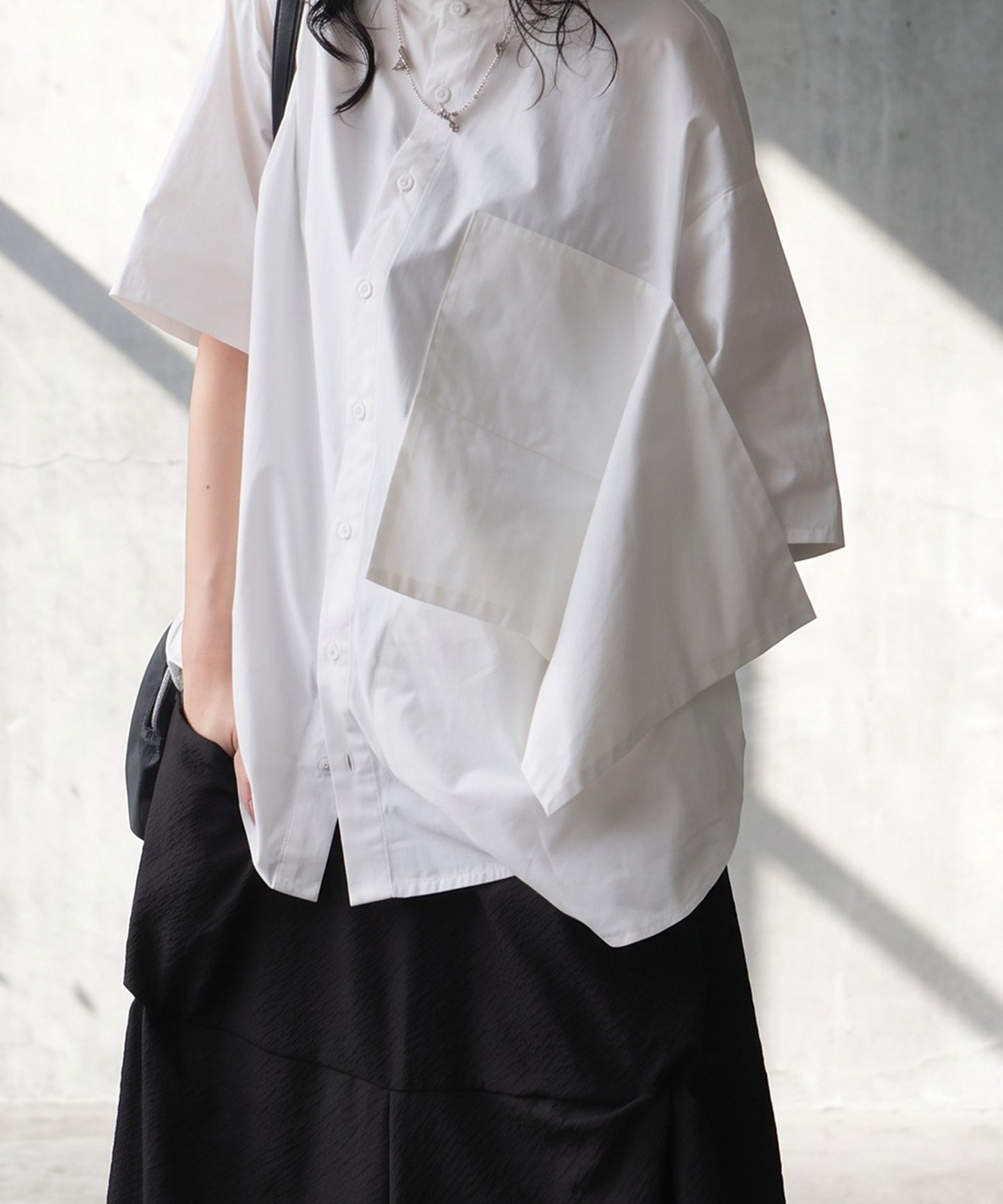 100% Cotton Flap Design Shirt Ladies
