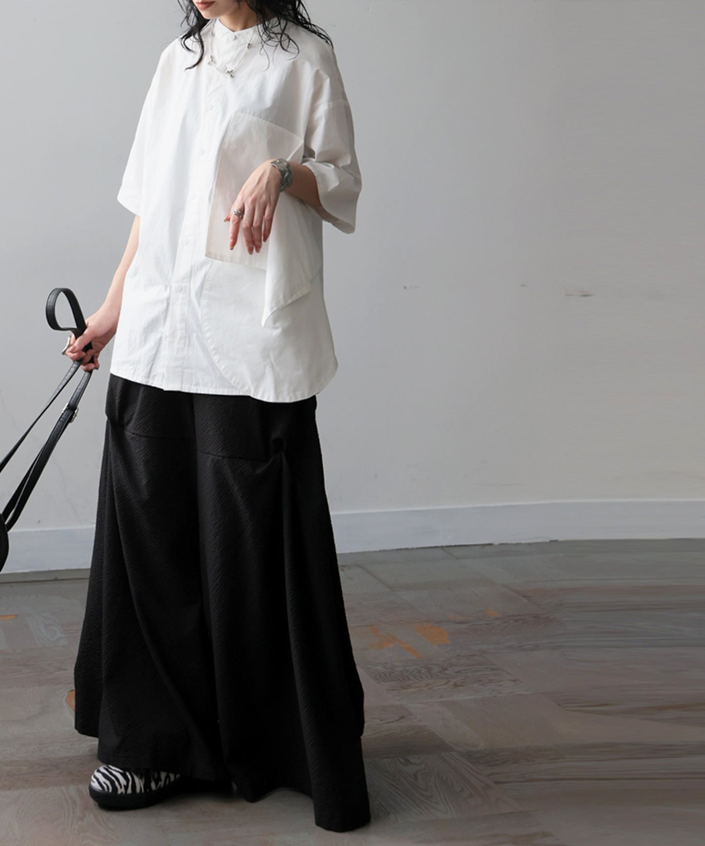 100% Cotton Flap Design Shirt Ladies