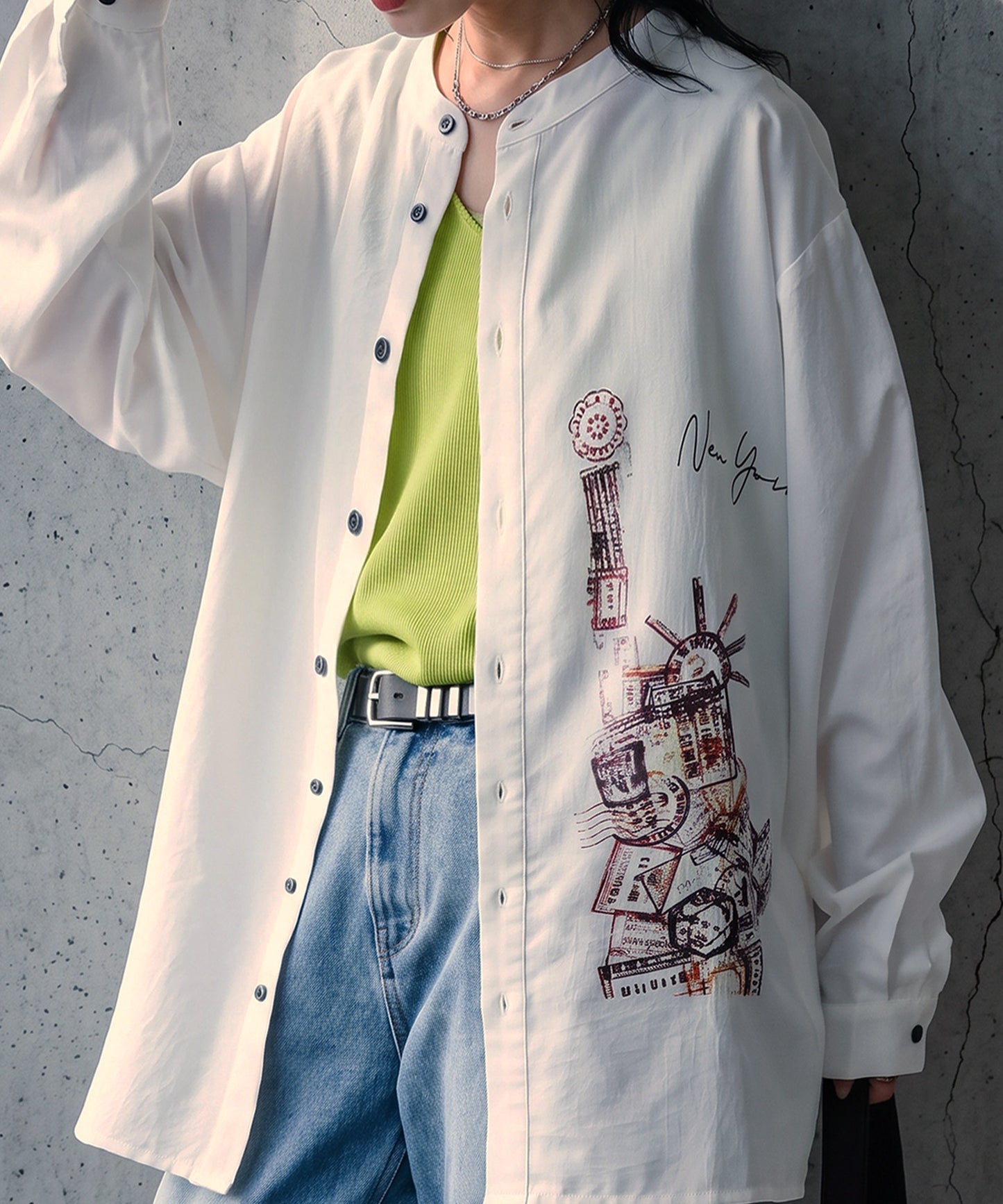 Art Print Shirt Ladies
