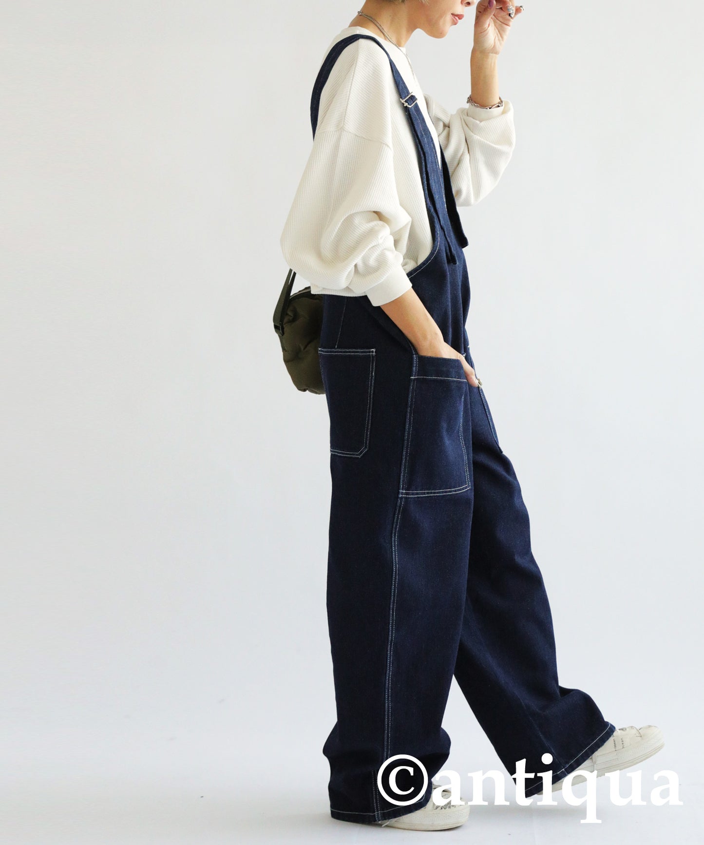 Denim Salopetto Pants Ladies