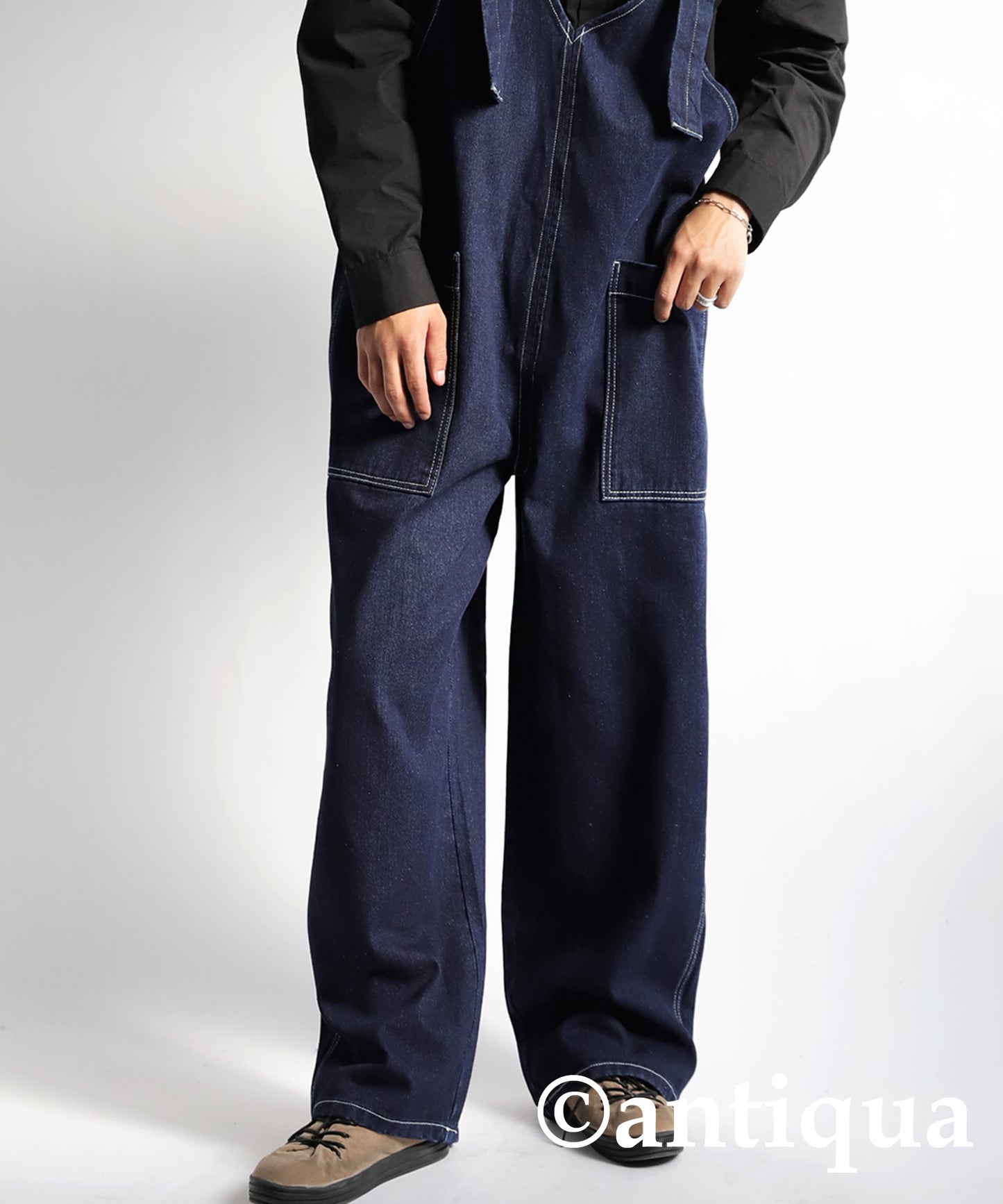 Denim Salopetto Pants Men's