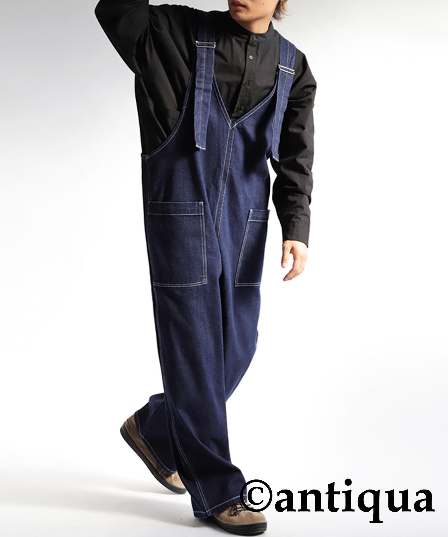 Denim Salopetto Pants Men's