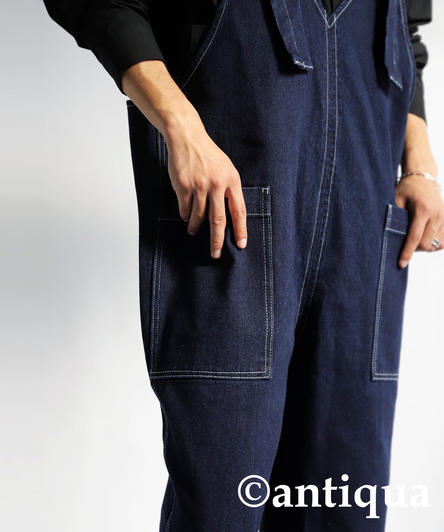 Denim Salopetto Pants Men's