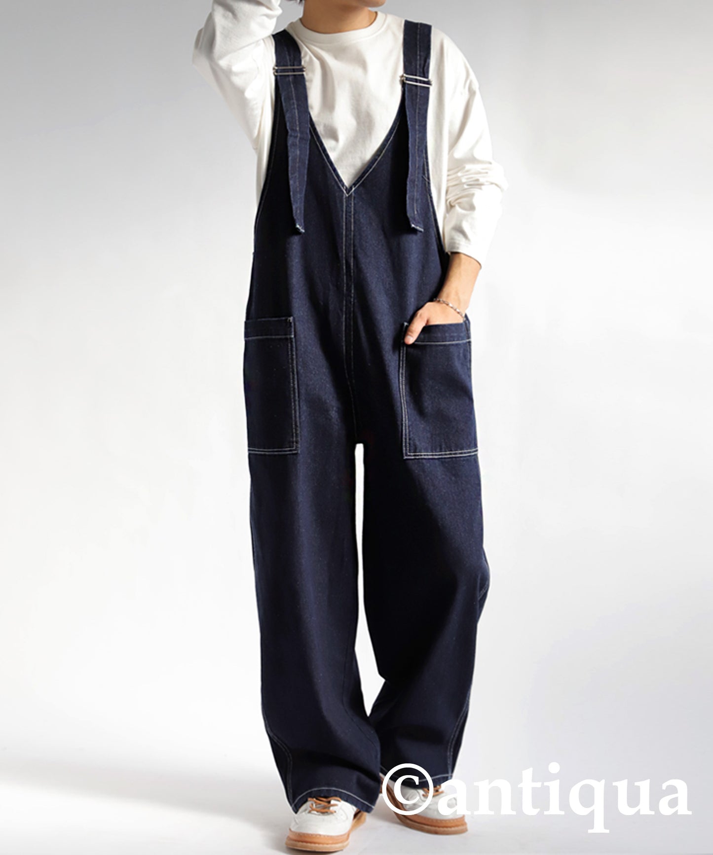 Denim Salopetto Pants Men's