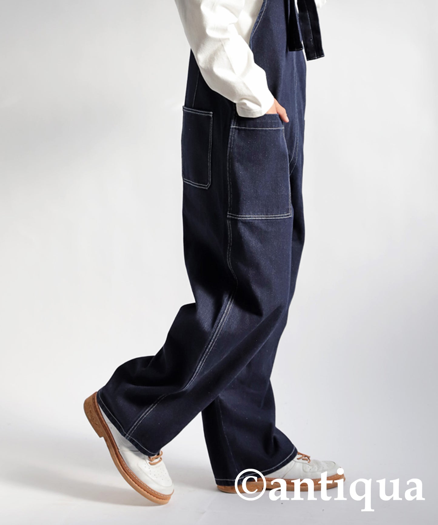 Denim Salopetto Pants Men's