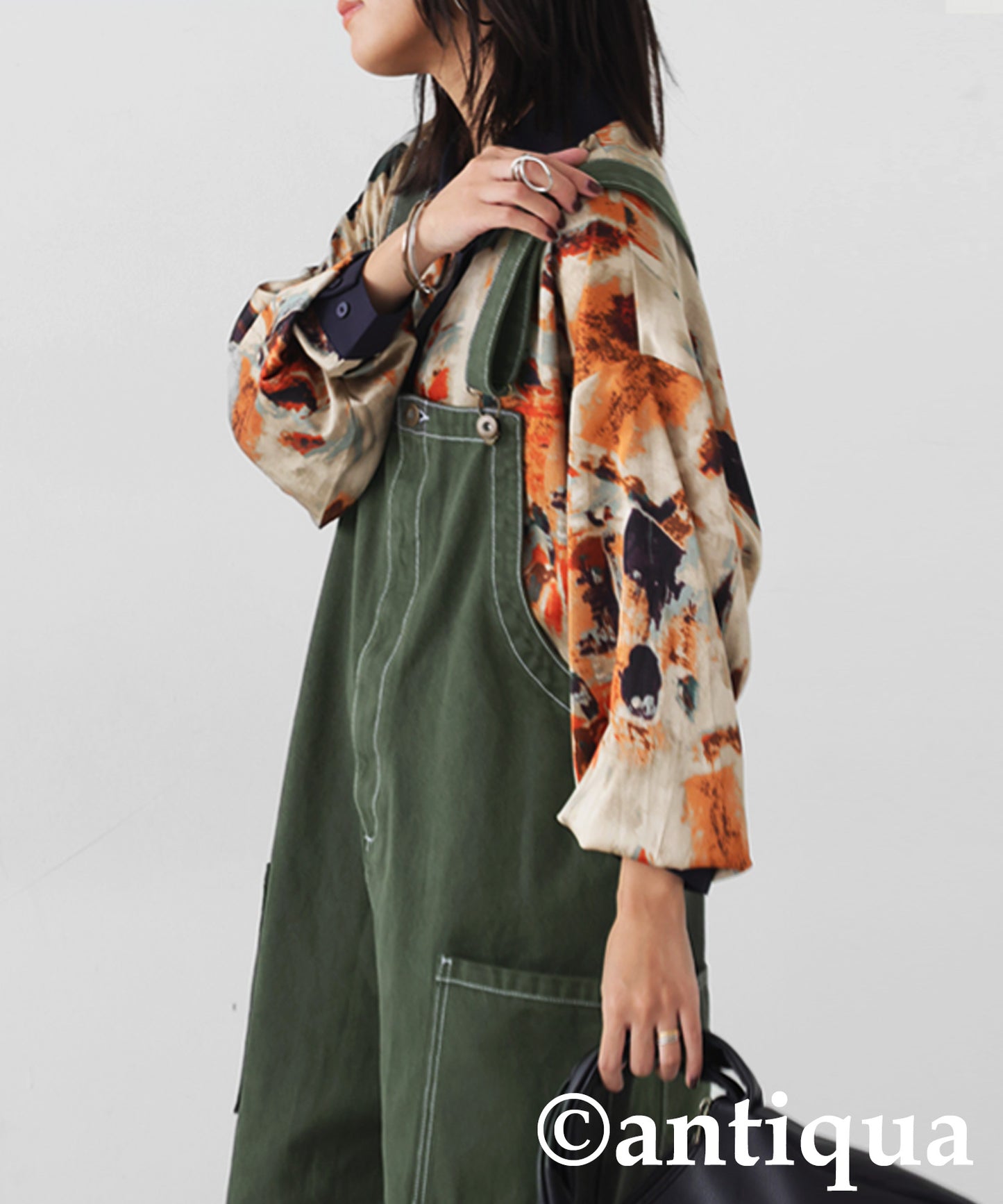 Stitched Denim Overalls Ladies