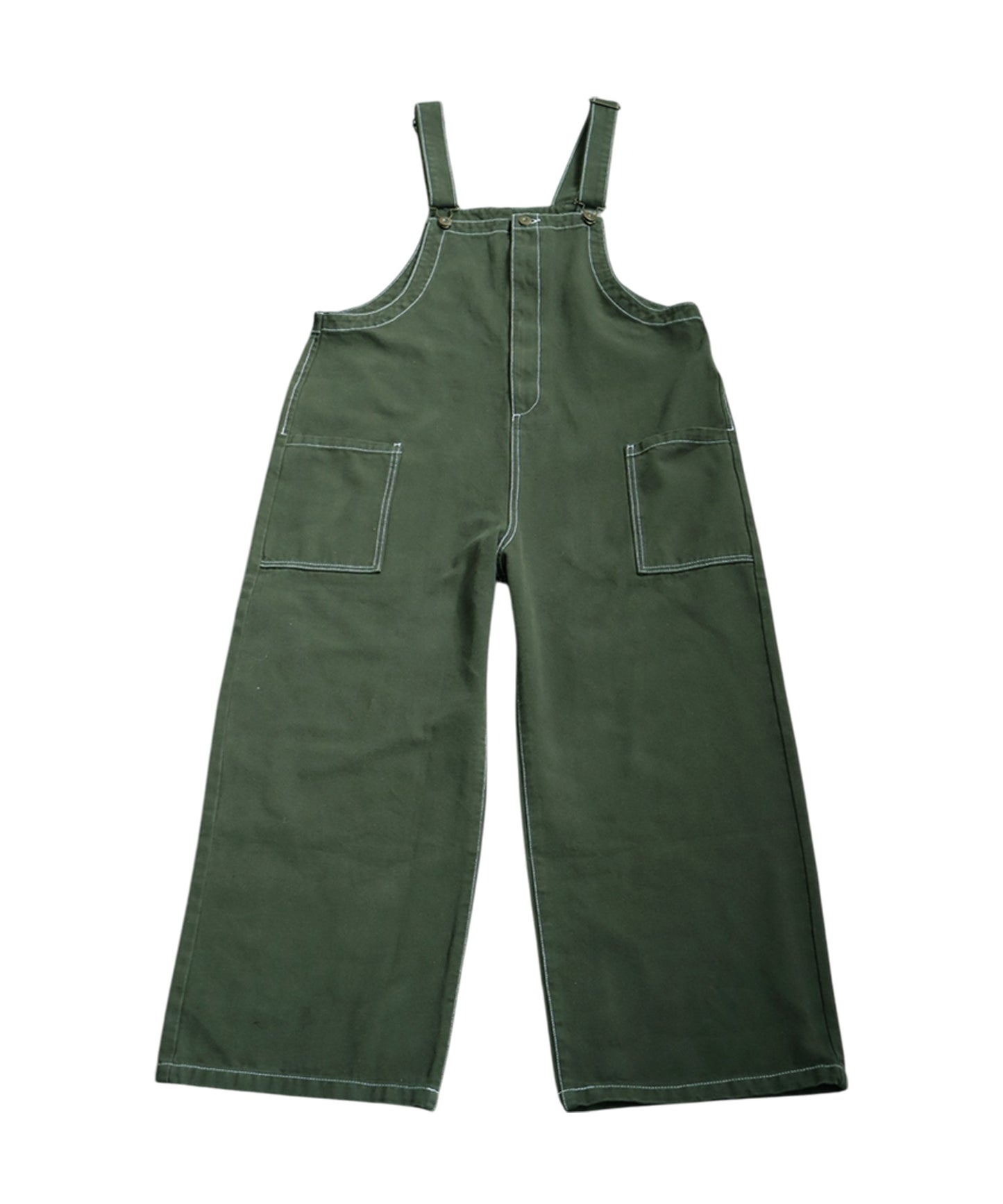 Stitched Denim Overalls Ladies