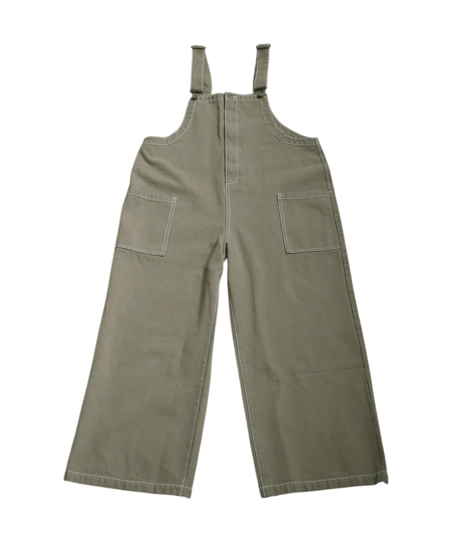 Stitched Denim Overalls Ladies