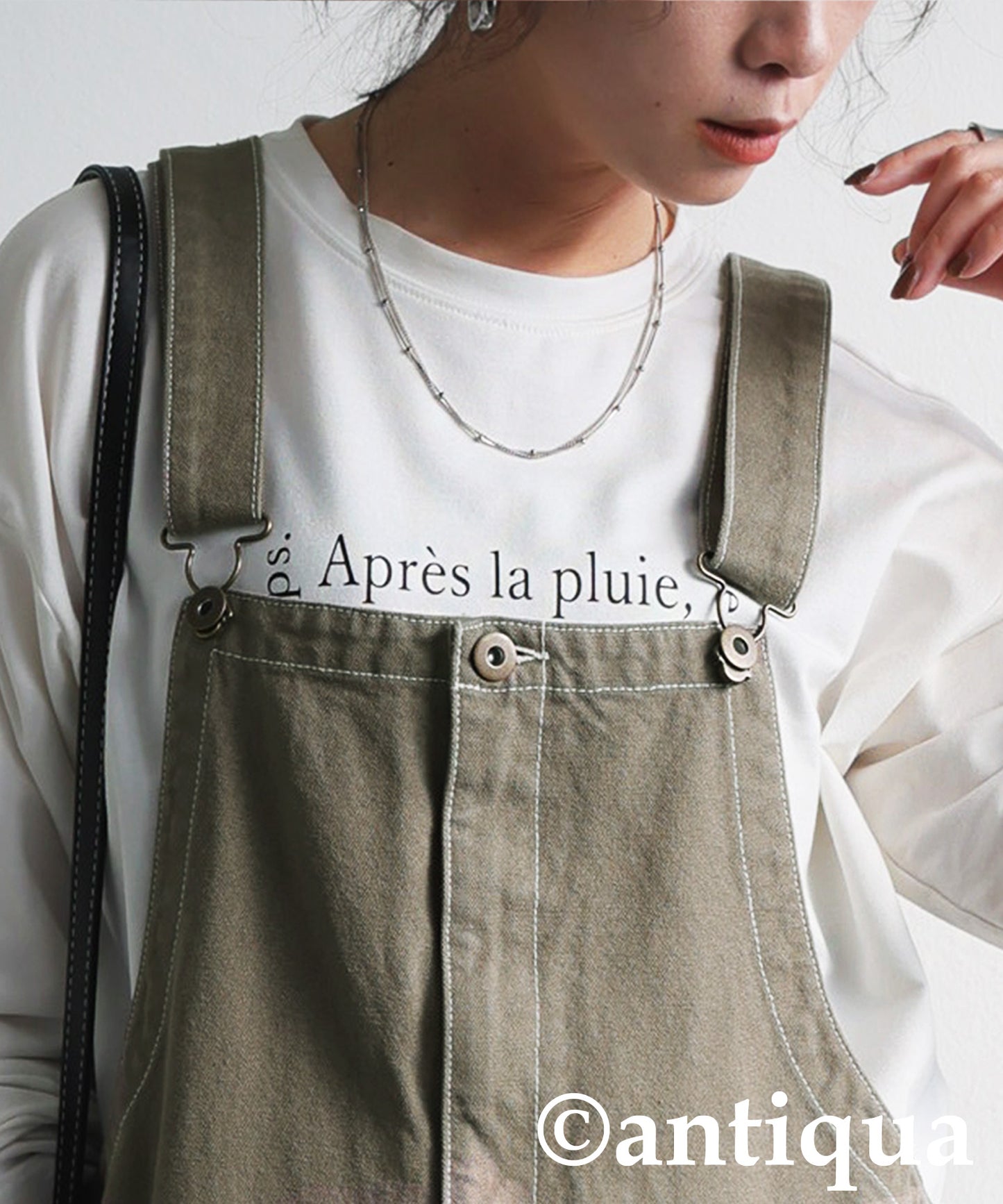 Stitched Denim Overalls Ladies