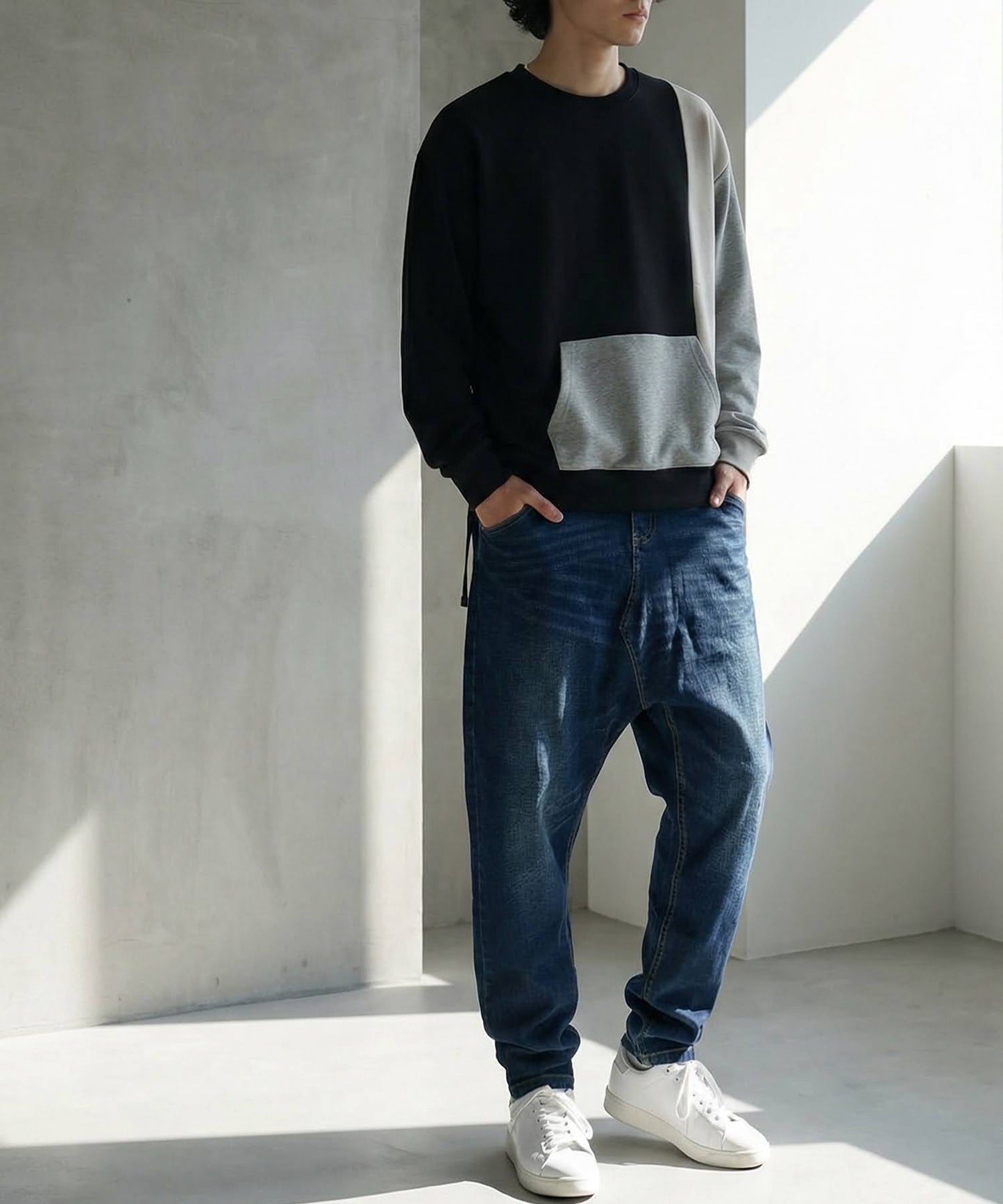 Sarouel Denim Pants Men's