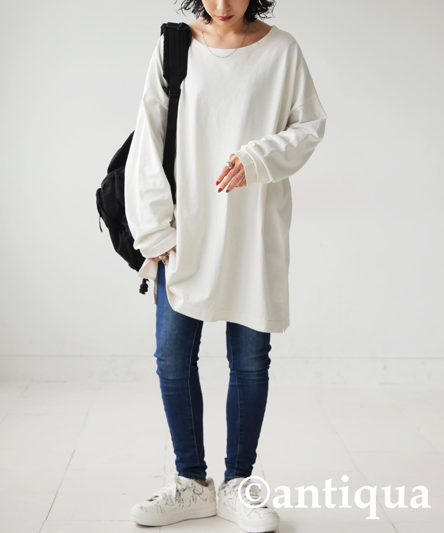 100 % Cotton Basic Long Sleeve T-Shirt Ladies