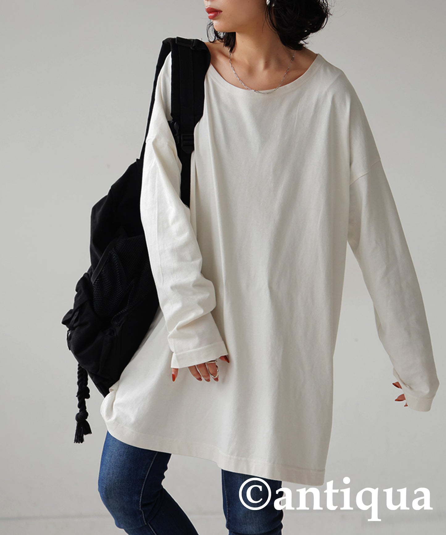 100 % Cotton Basic Long Sleeve T-Shirt Ladies