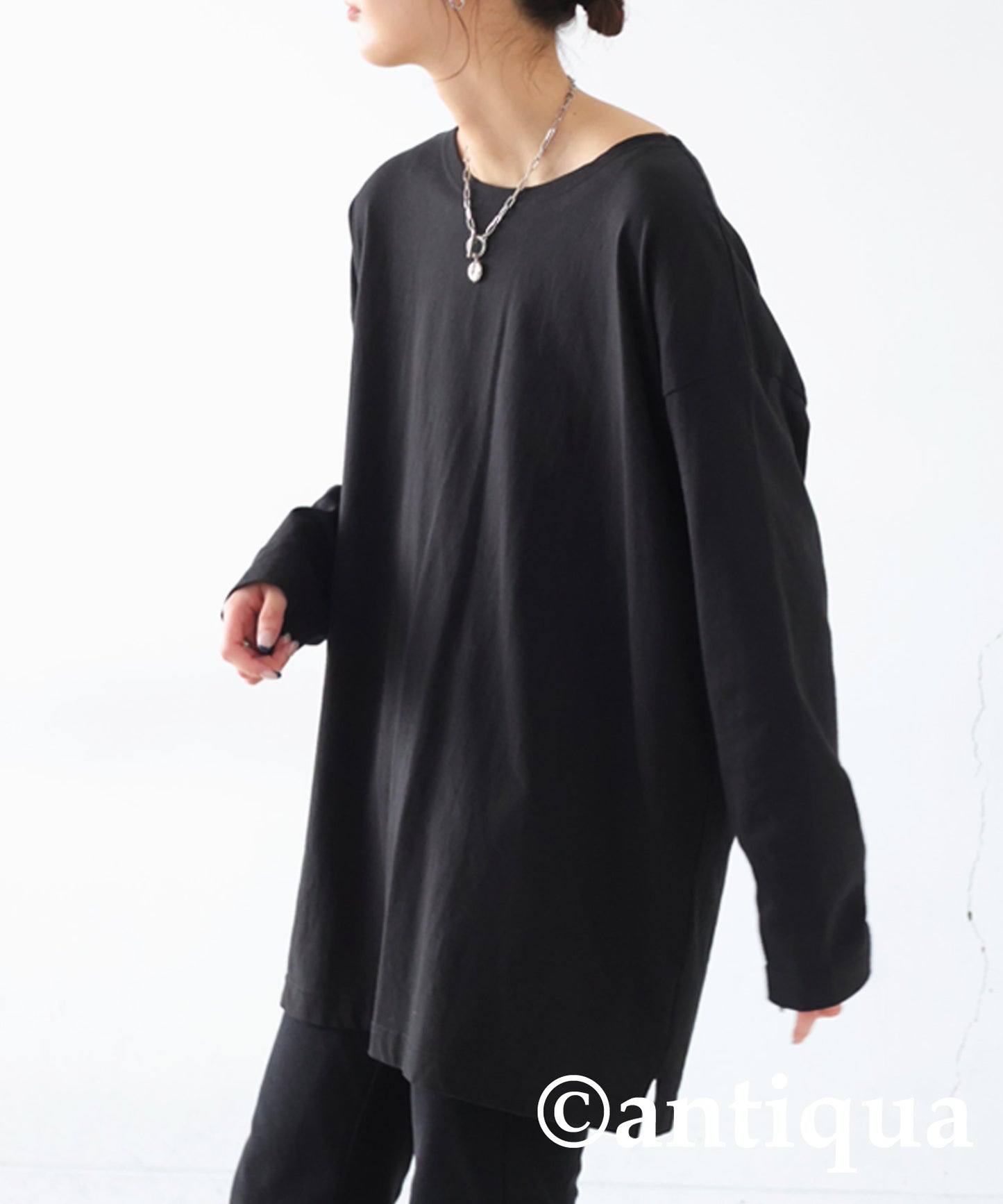 100 % Cotton Basic Long Sleeve T-Shirt Ladies