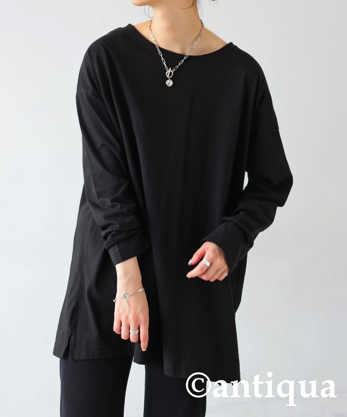 100 % Cotton Basic Long Sleeve T-Shirt Ladies