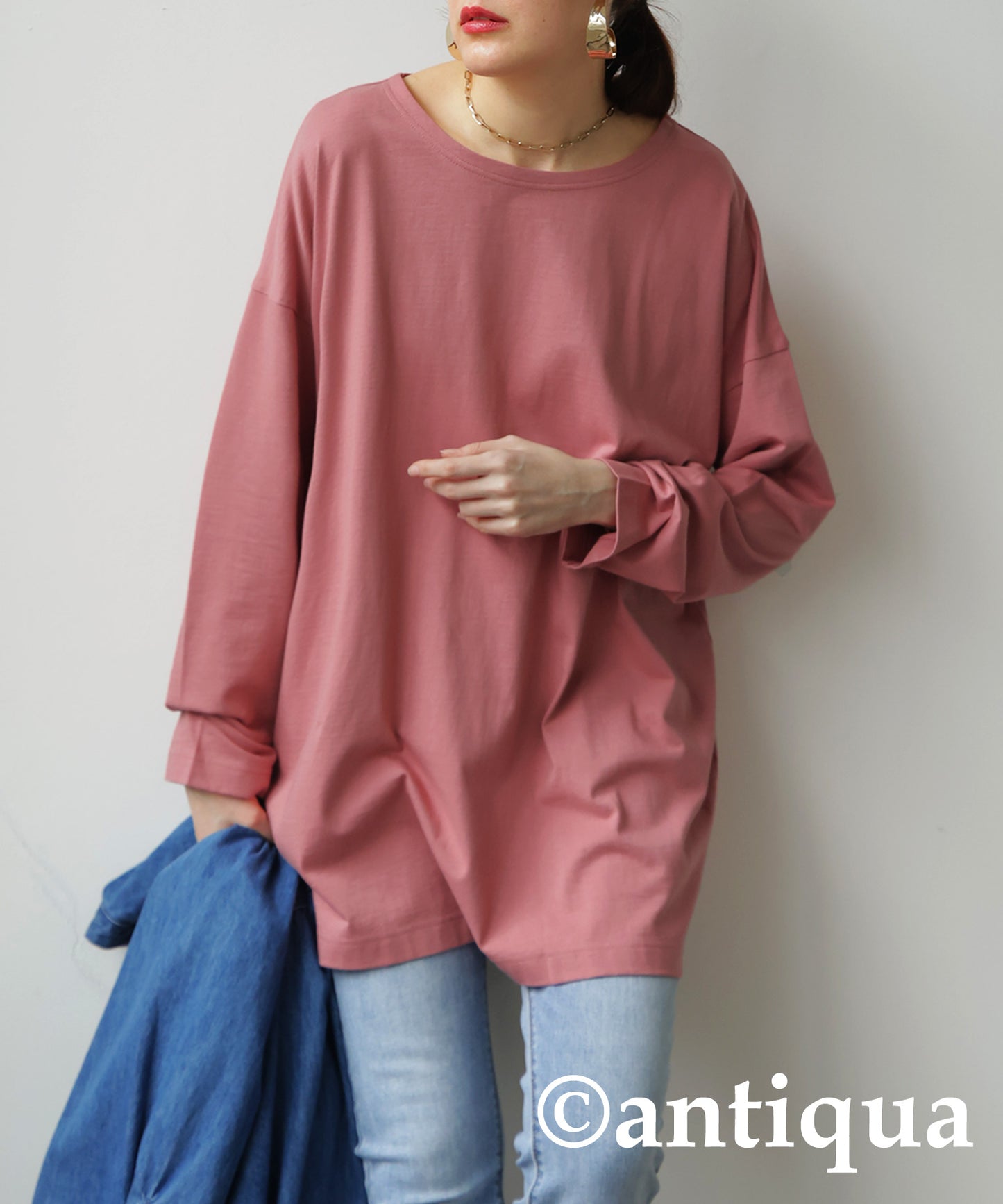 100 % Cotton Basic Long Sleeve T-Shirt Ladies