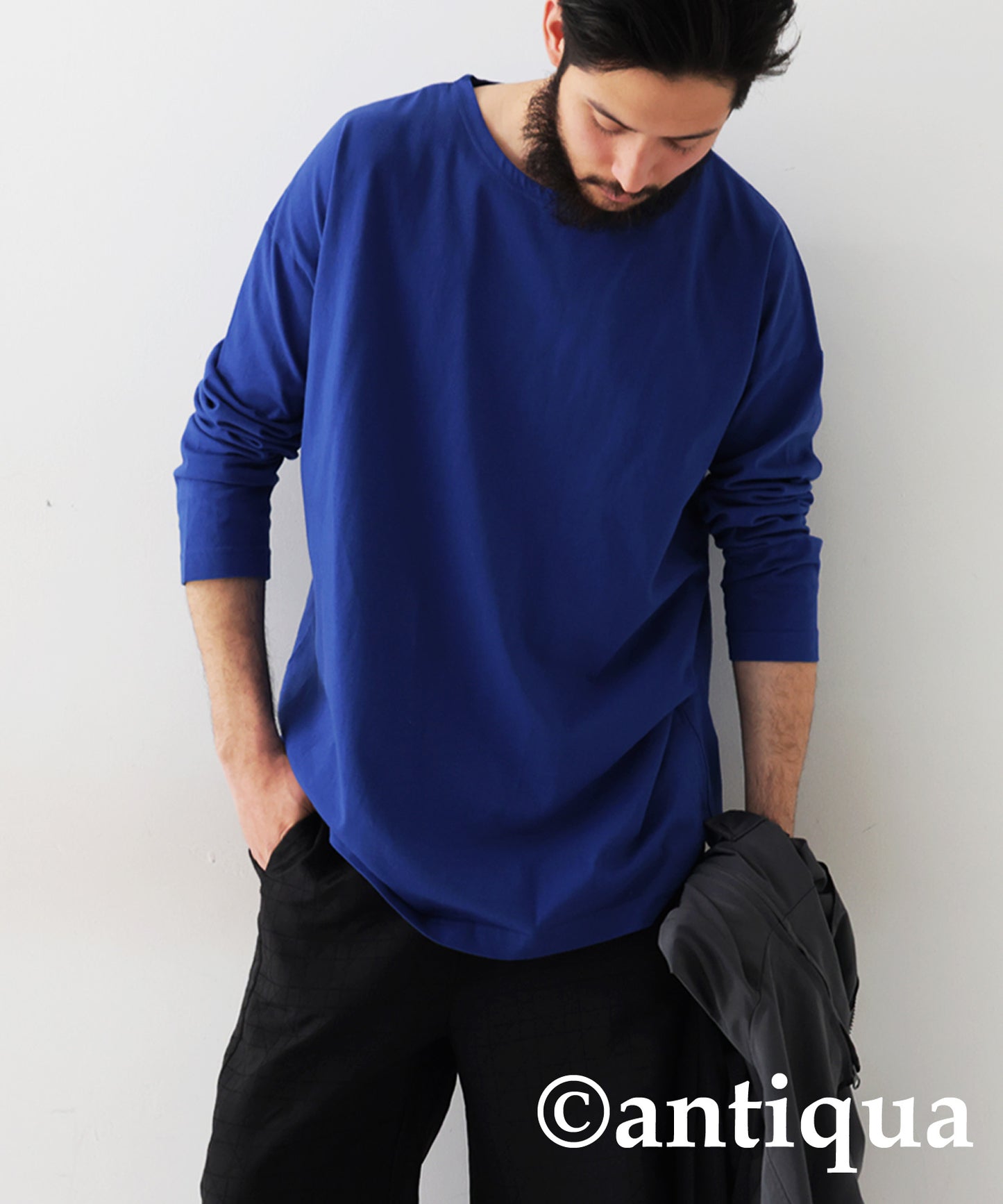 100%Cotton Basic Long T-Shirt Men’s