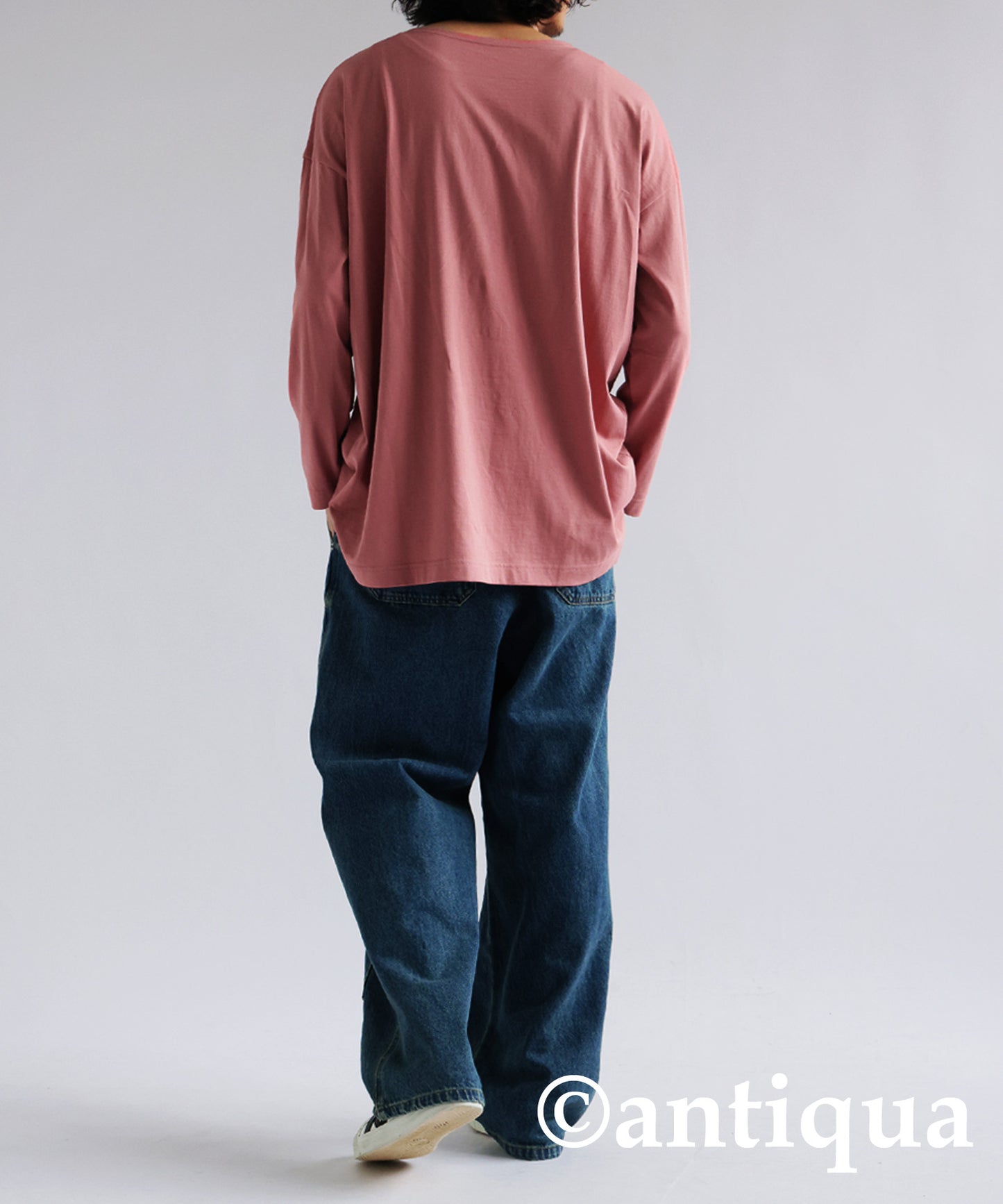 100%Cotton Basic Long T-Shirt Men’s