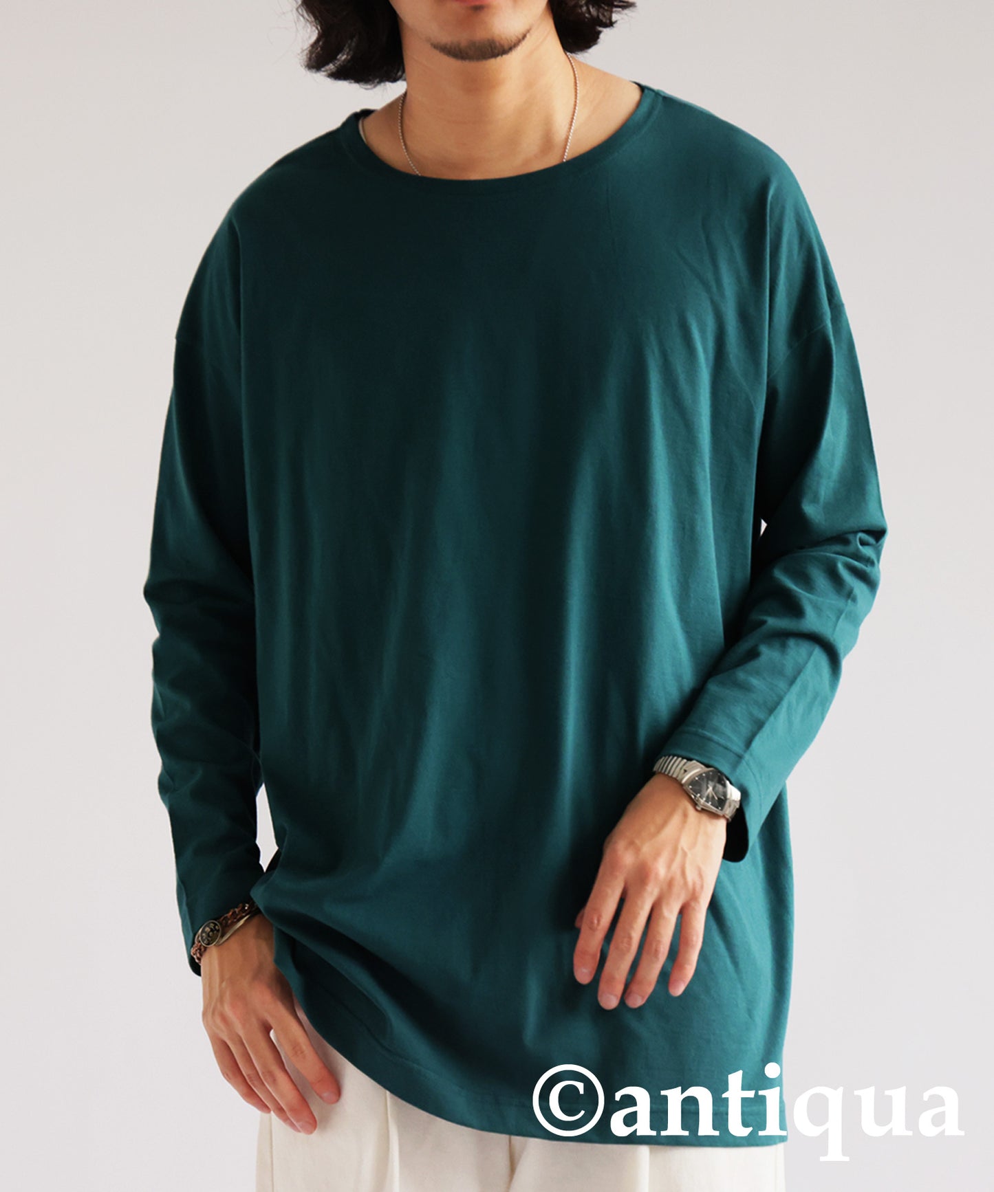 100%Cotton Basic Long T-Shirt Men’s