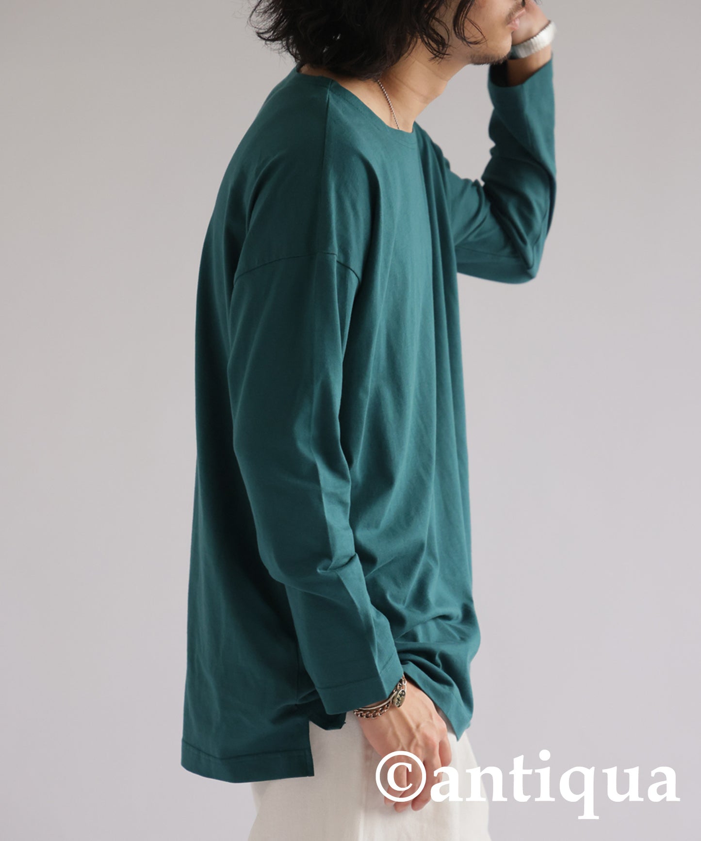 100%Cotton Basic Long T-Shirt Men’s