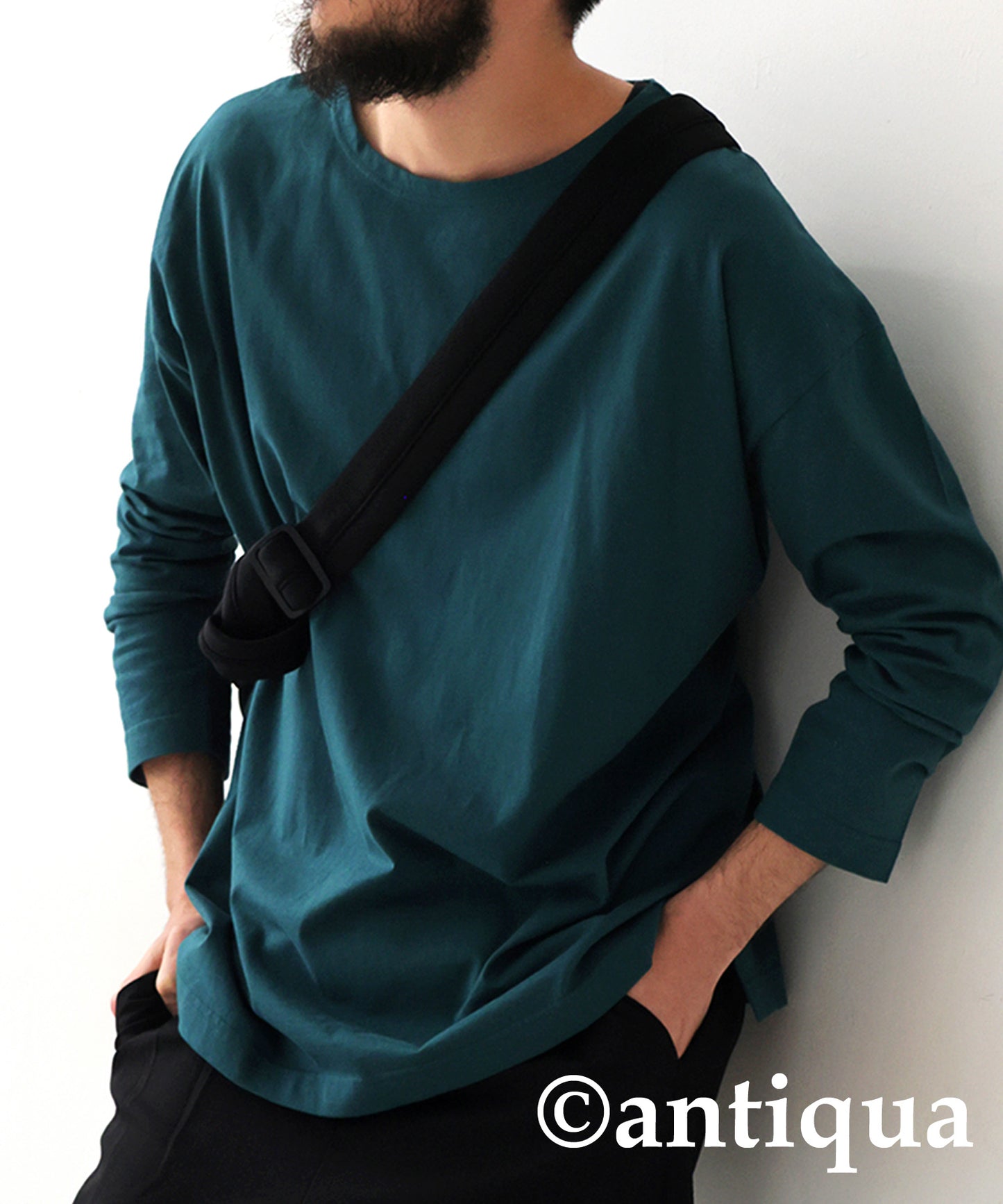 100%Cotton Basic Long T-Shirt Men’s