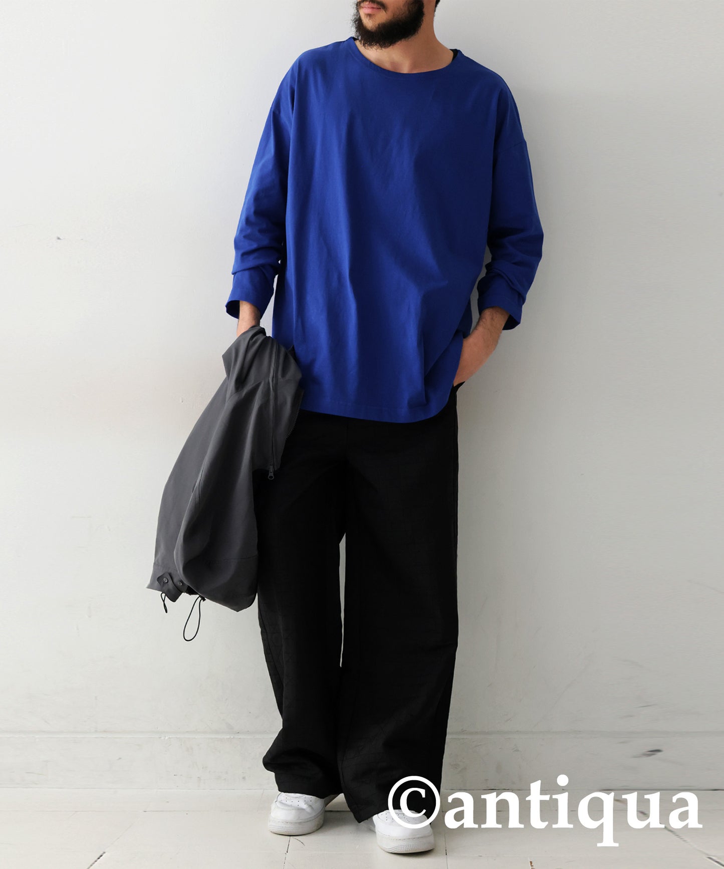 100%Cotton Basic Long T-Shirt Men’s