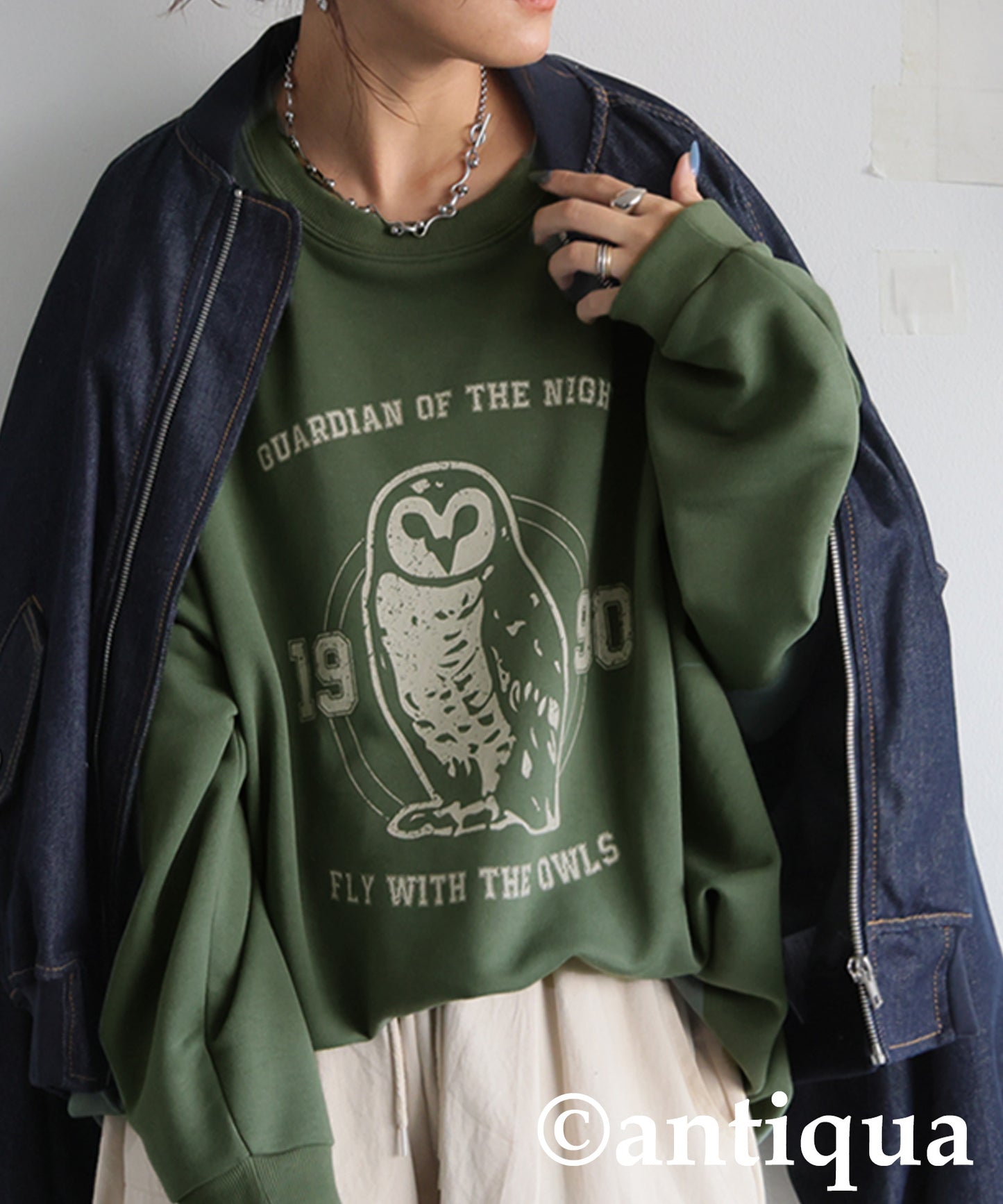 100% Cotton Animal Logo Sweatshirt Ladies