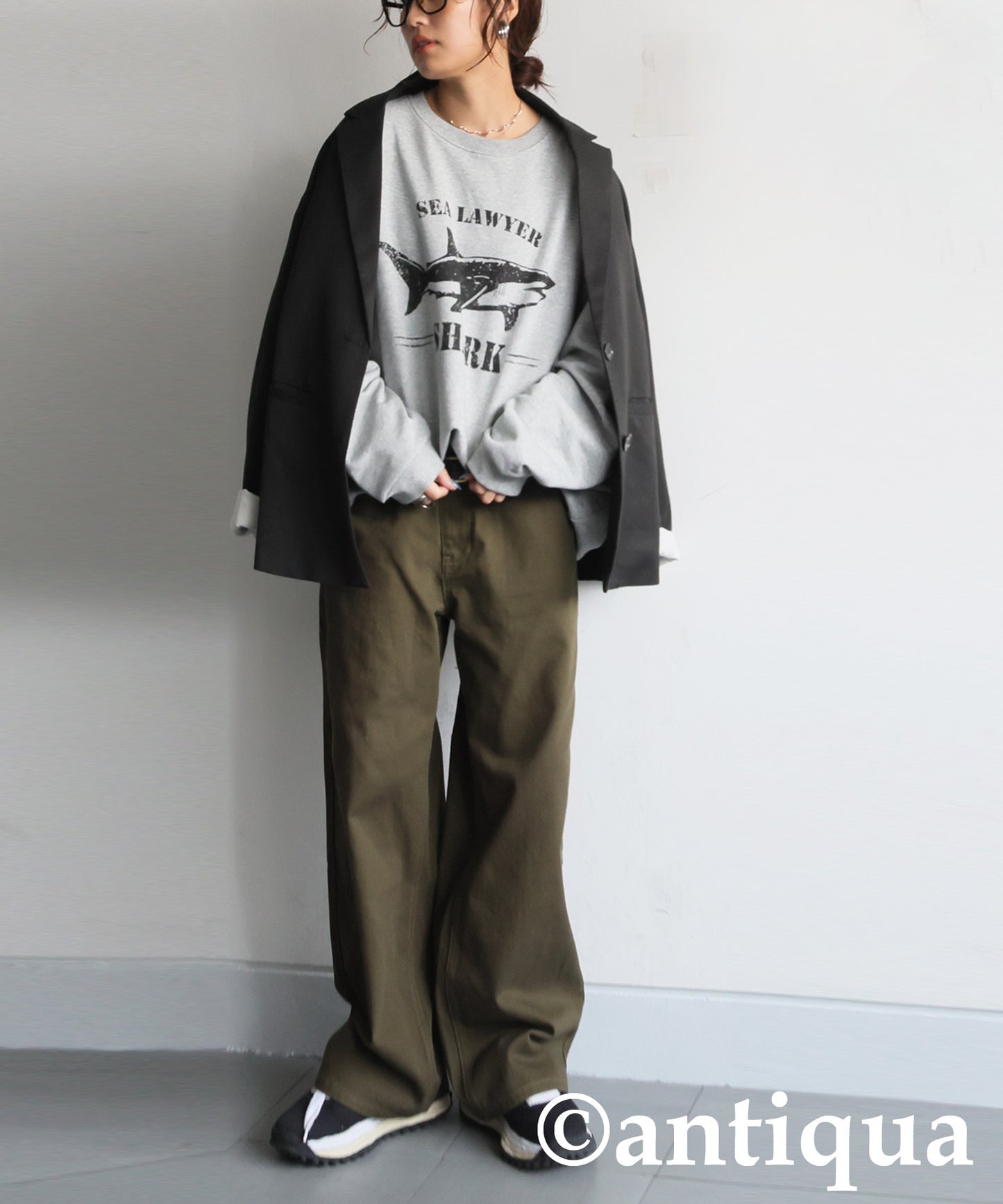 100% Cotton Animal Logo Sweatshirt Ladies