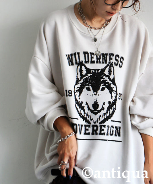 100% Cotton Animal Logo Sweatshirt Ladies