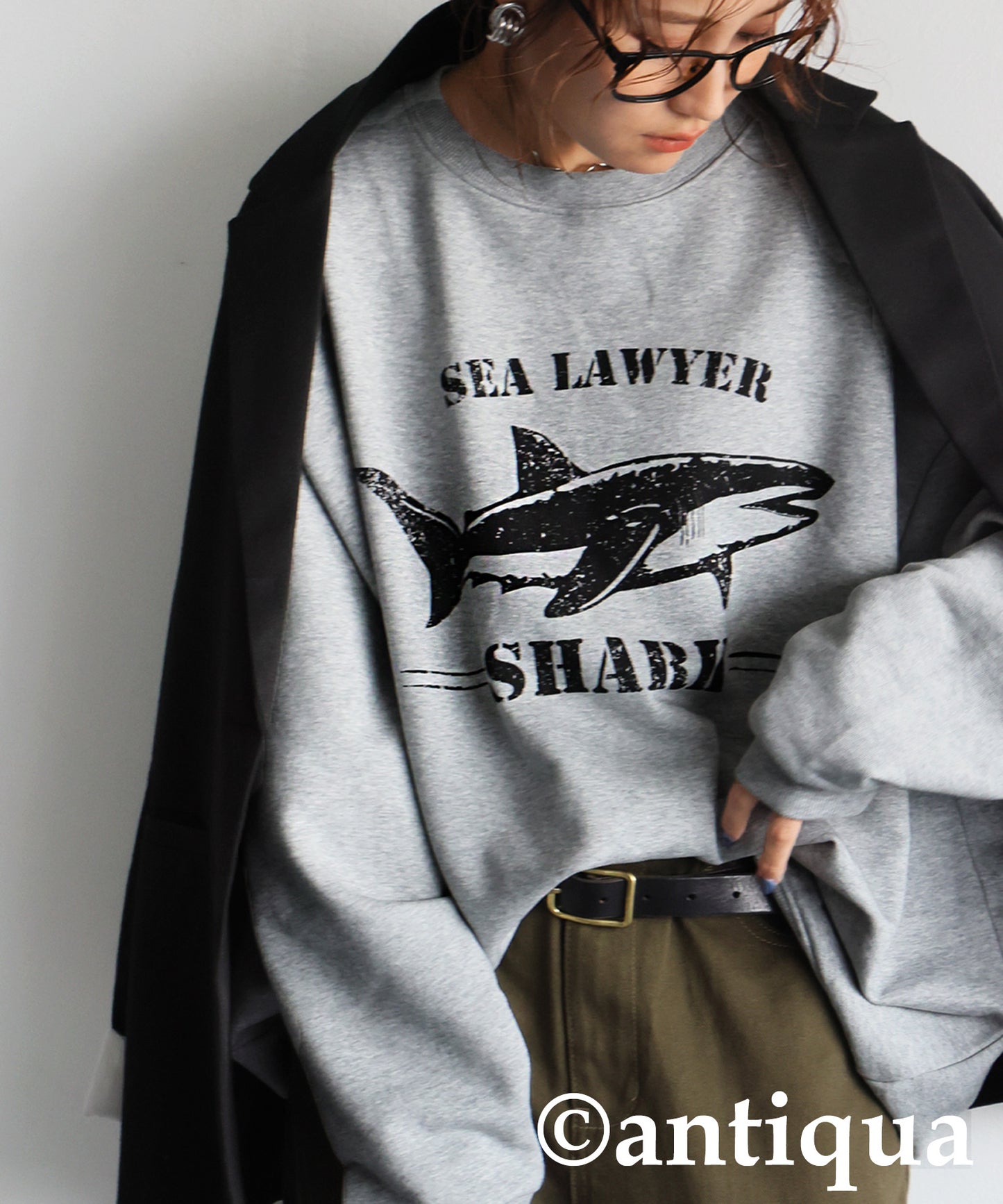 100% Cotton Animal Logo Sweatshirt Ladies