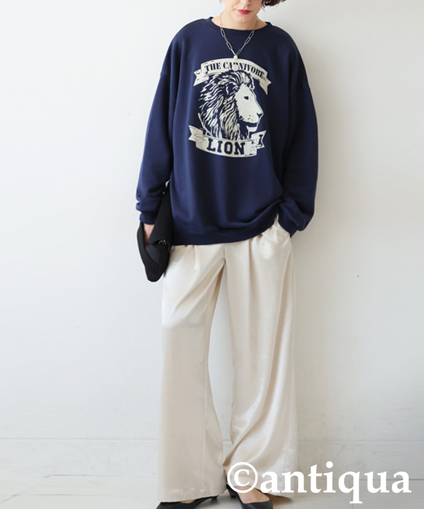 100% Cotton Animal Logo Sweatshirt Ladies