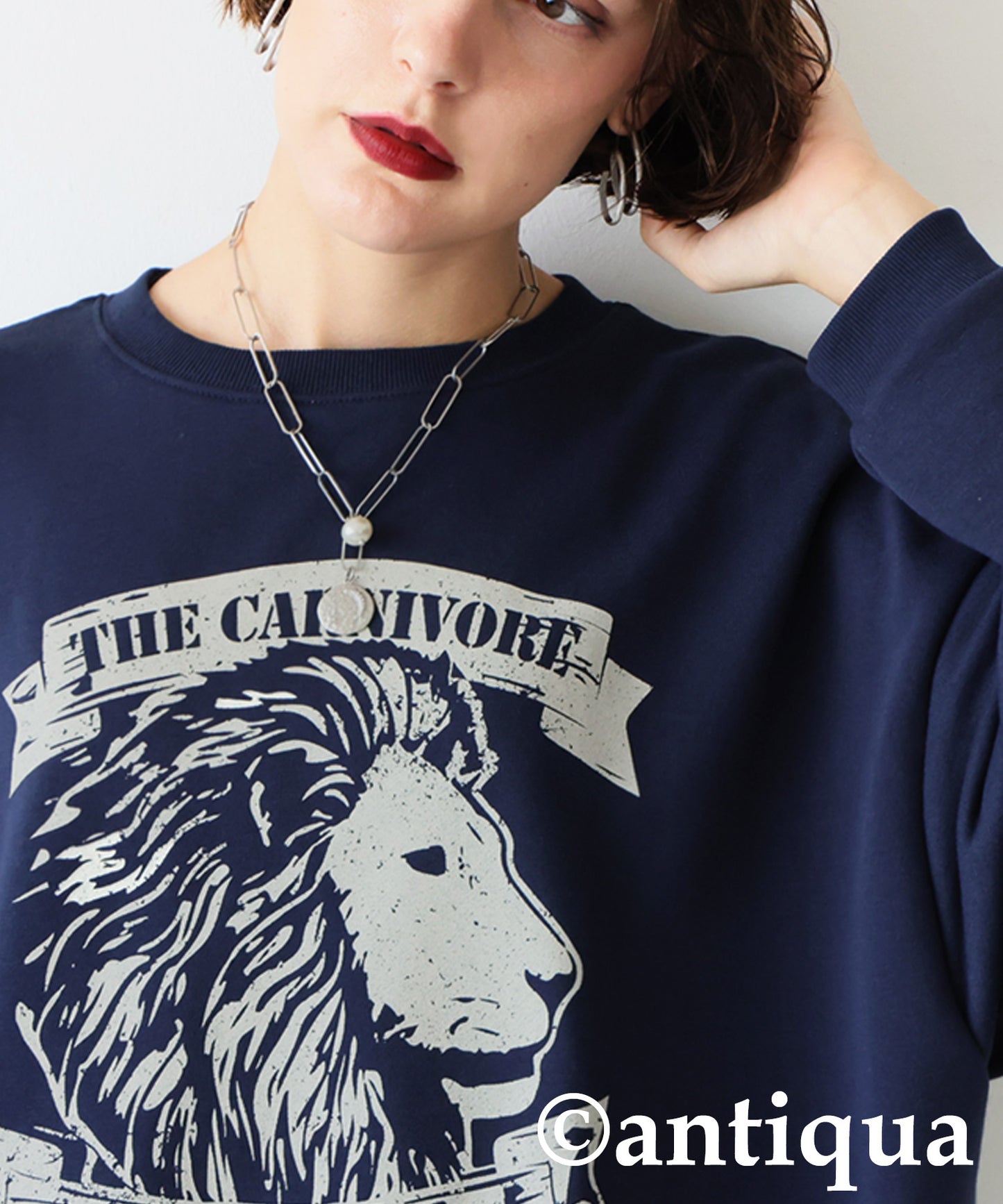 100% Cotton Animal Logo Sweatshirt Ladies