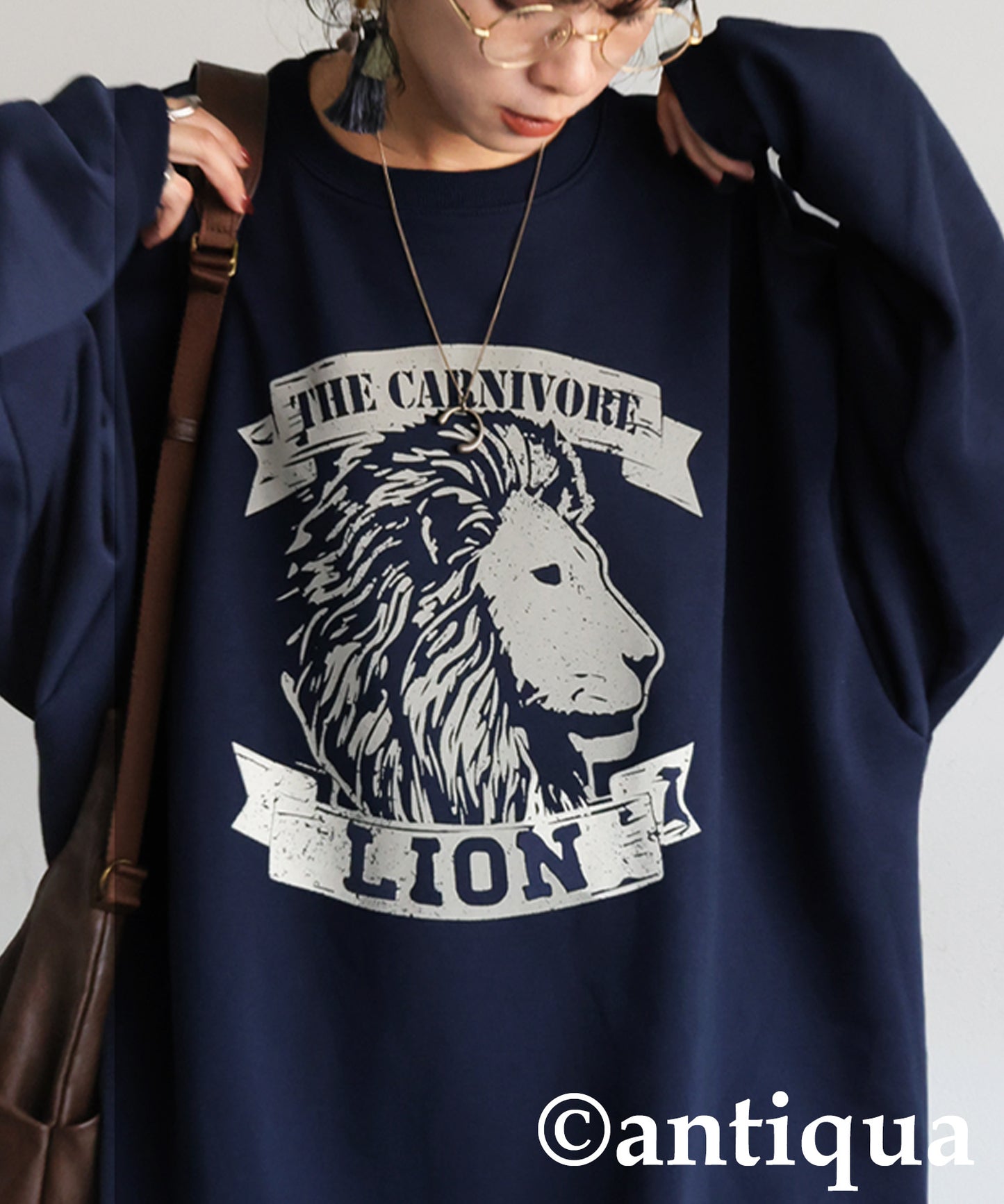 100% Cotton Animal Logo Sweatshirt Ladies