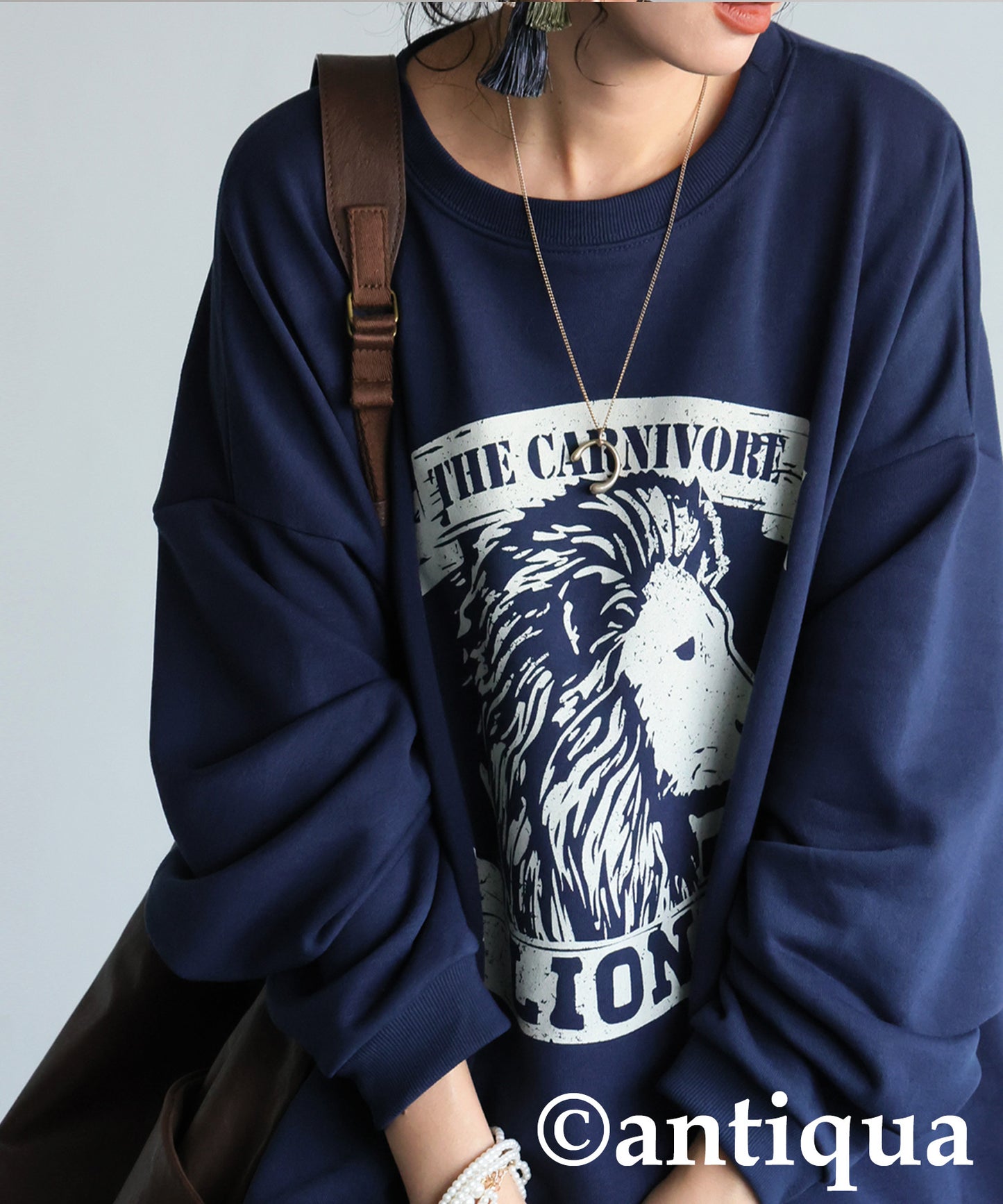 100% Cotton Animal Logo Sweatshirt Ladies