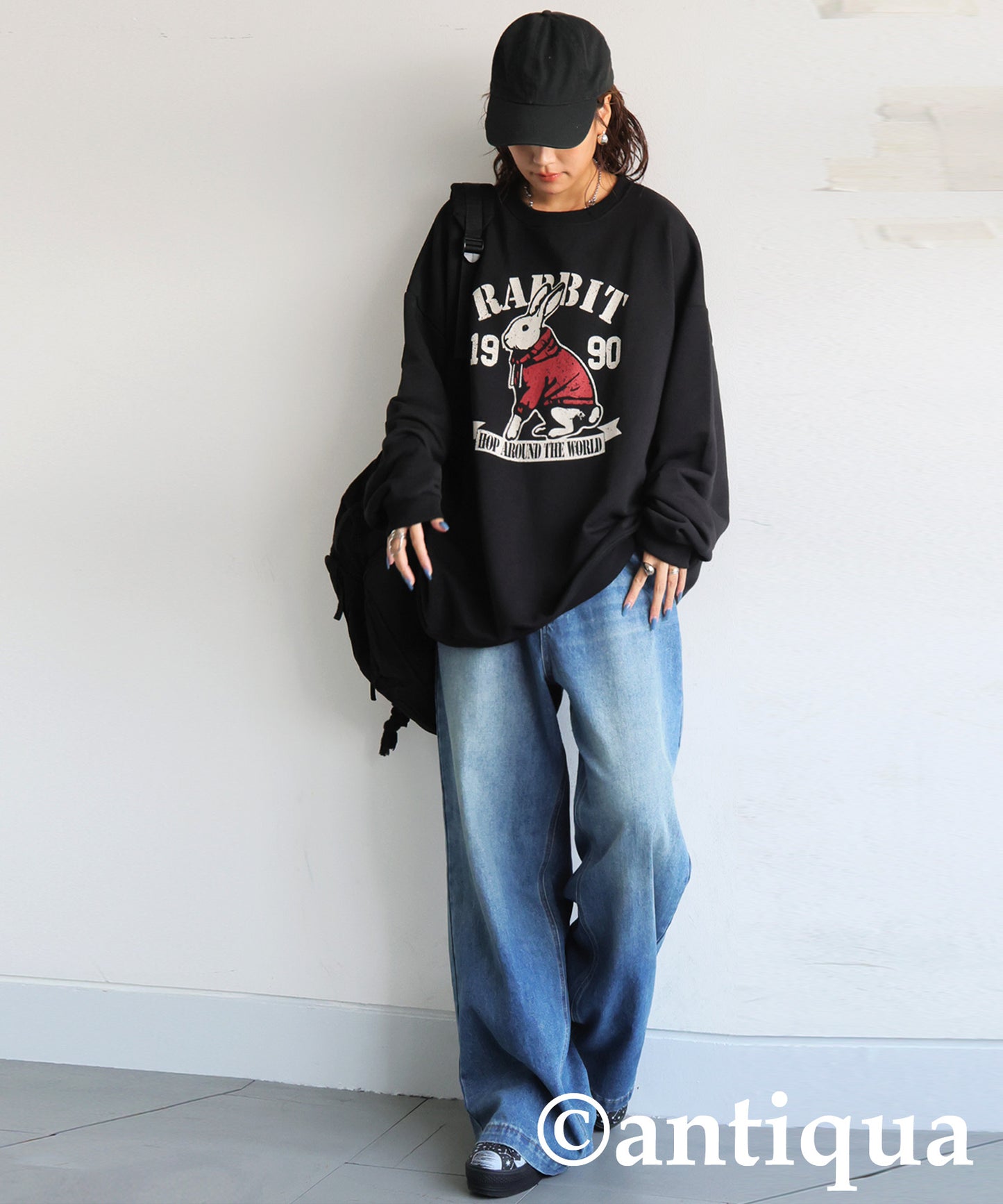 100% Cotton Animal Logo Sweatshirt Ladies