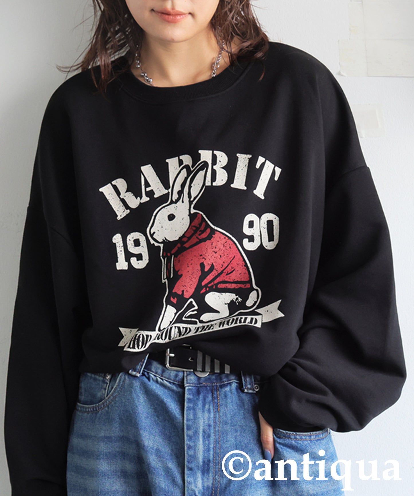 Animal College Logo Fleece Sweatshirt Ladies