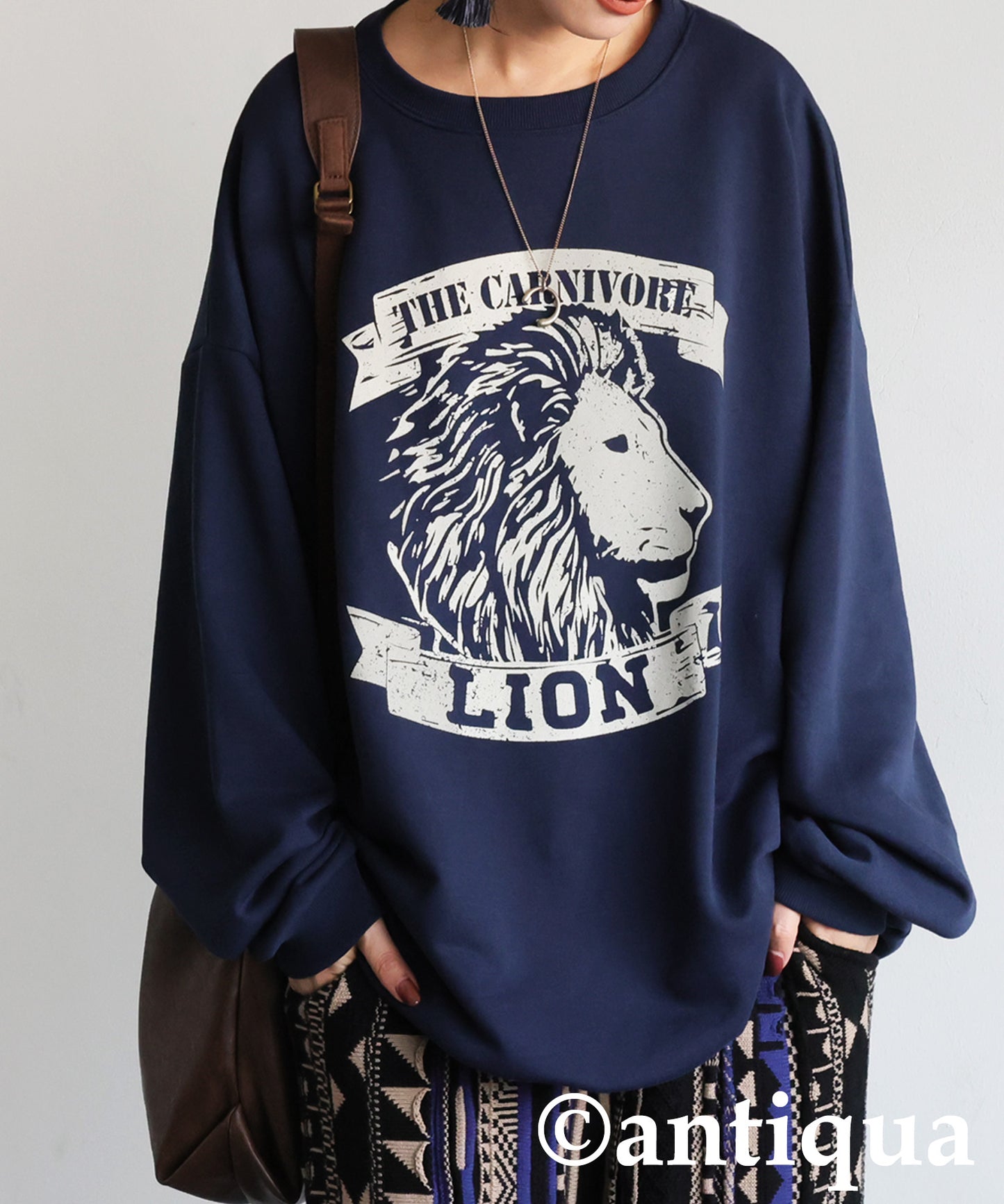 100% Cotton Animal Logo Sweatshirt Ladies