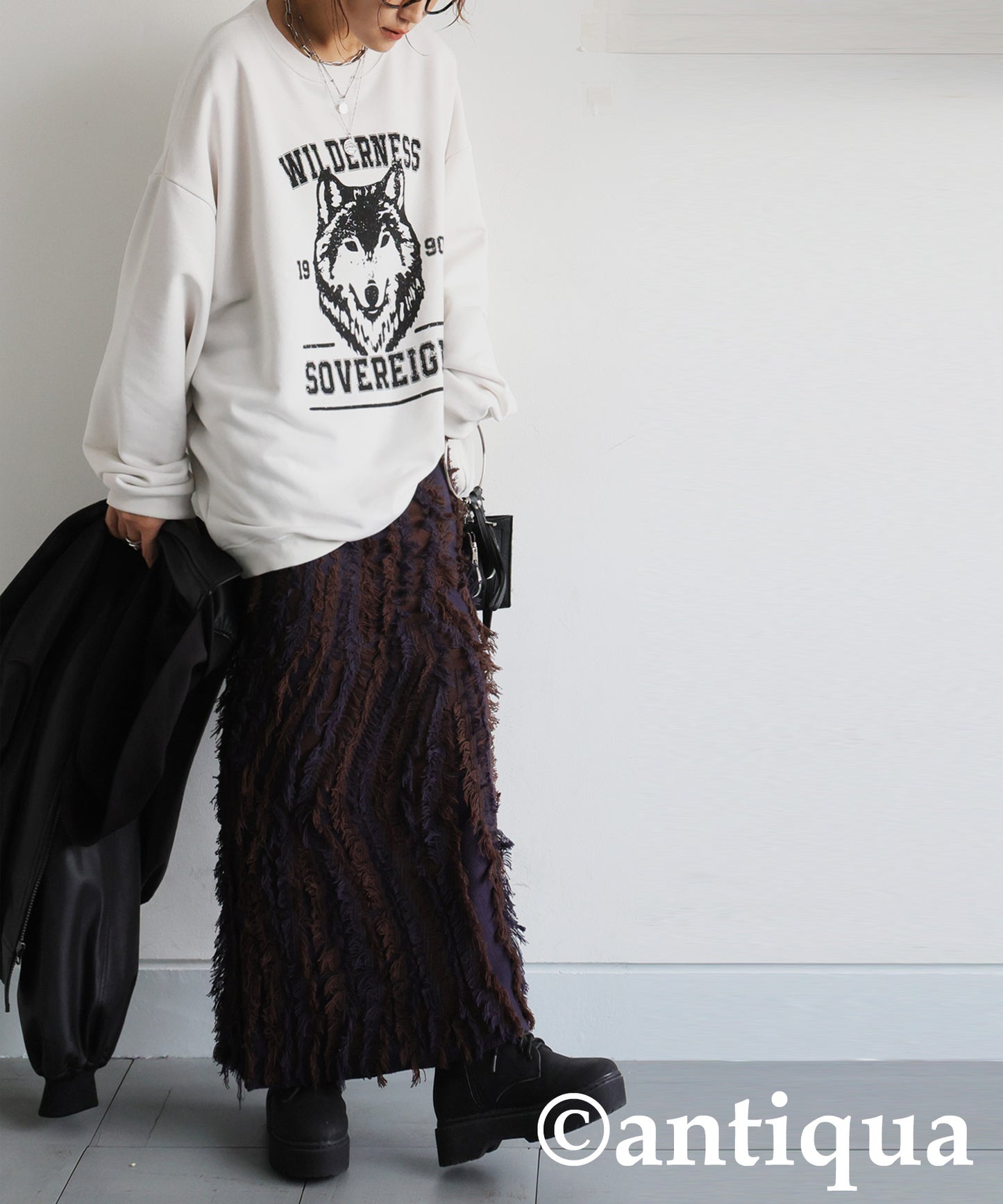 100% Cotton Animal Logo Sweatshirt Ladies