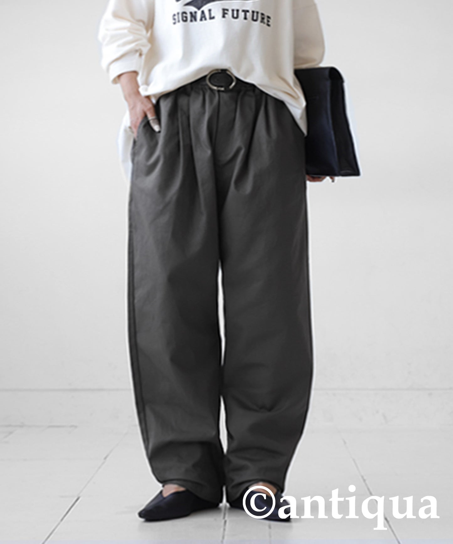 Ladies tapered full-length pants