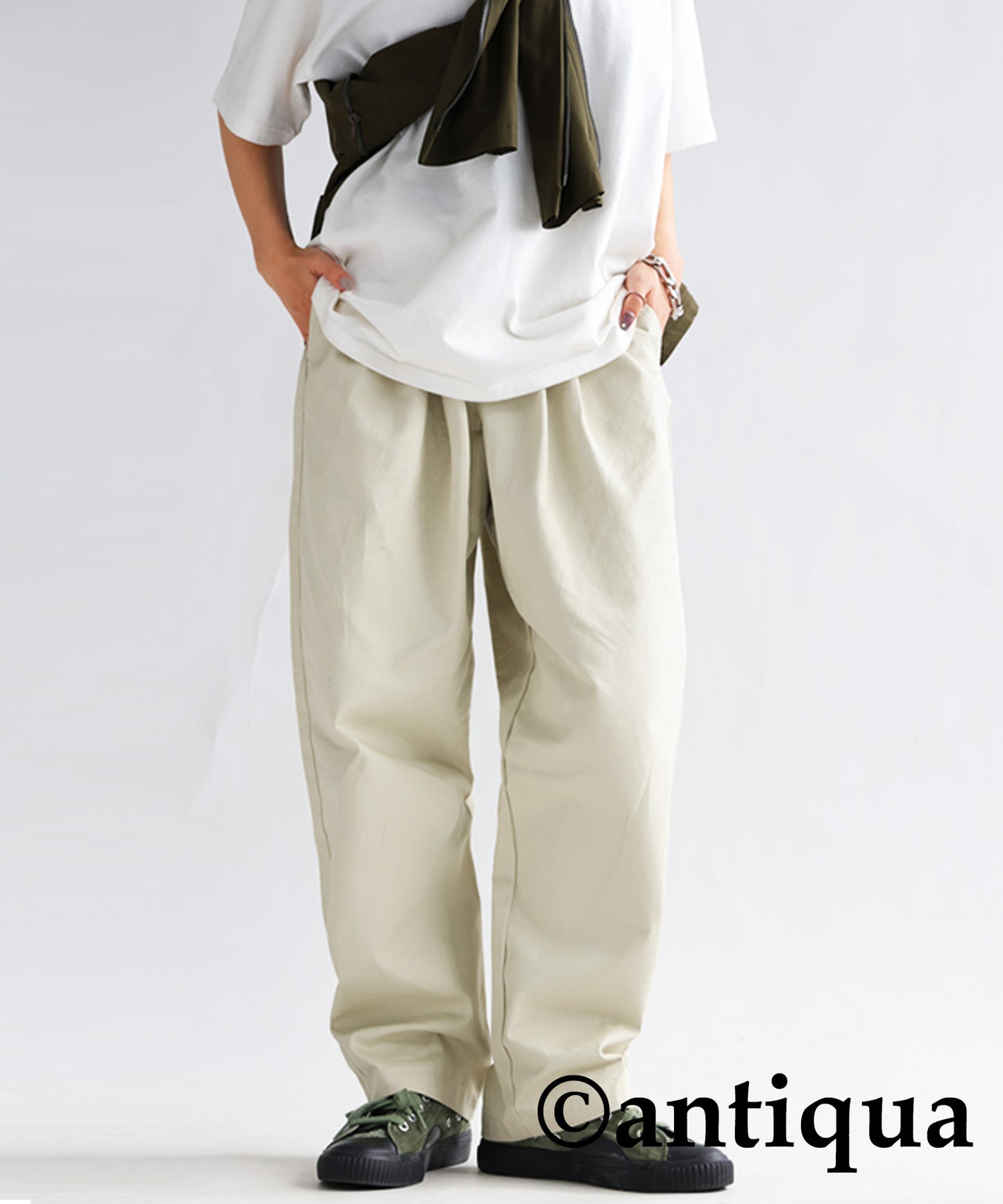 Ladies tapered full-length pants