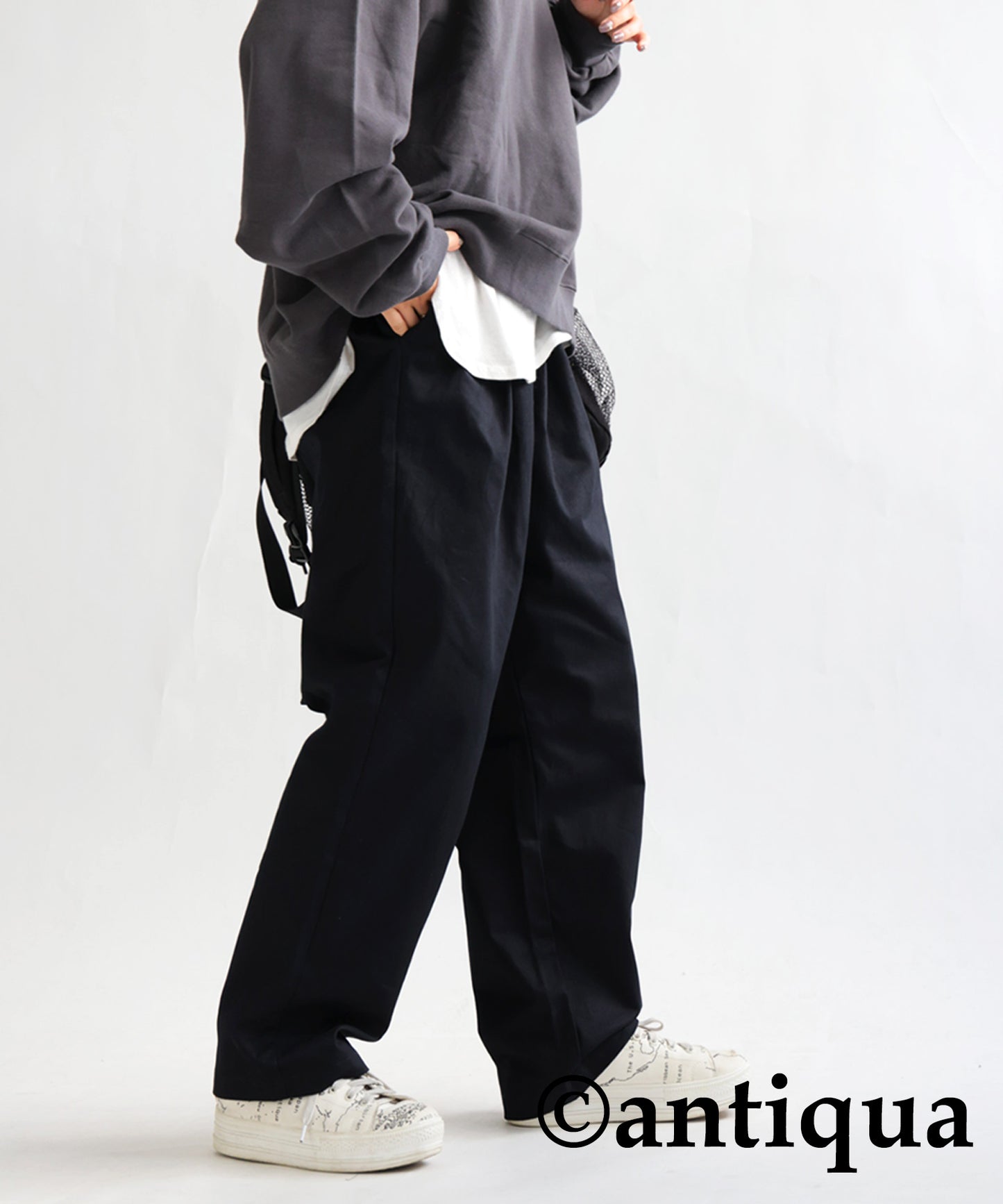 Ladies tapered full-length pants