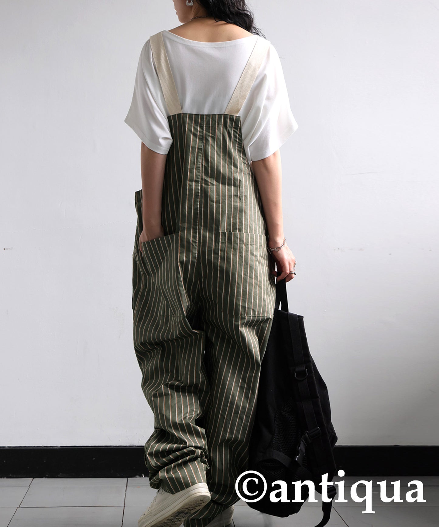 Striped Overalls Ladies