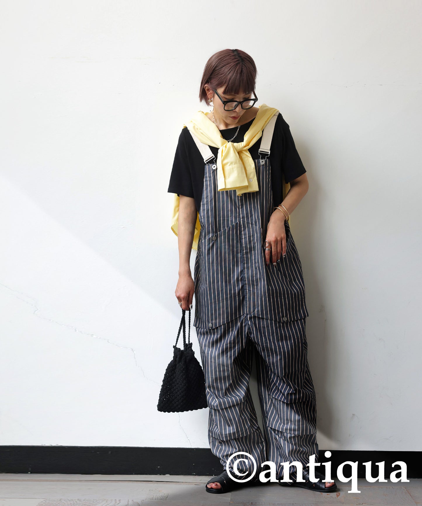 Striped Overalls Ladies