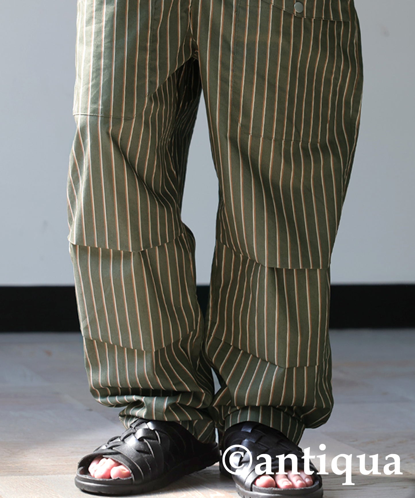 Striped Overalls Men's