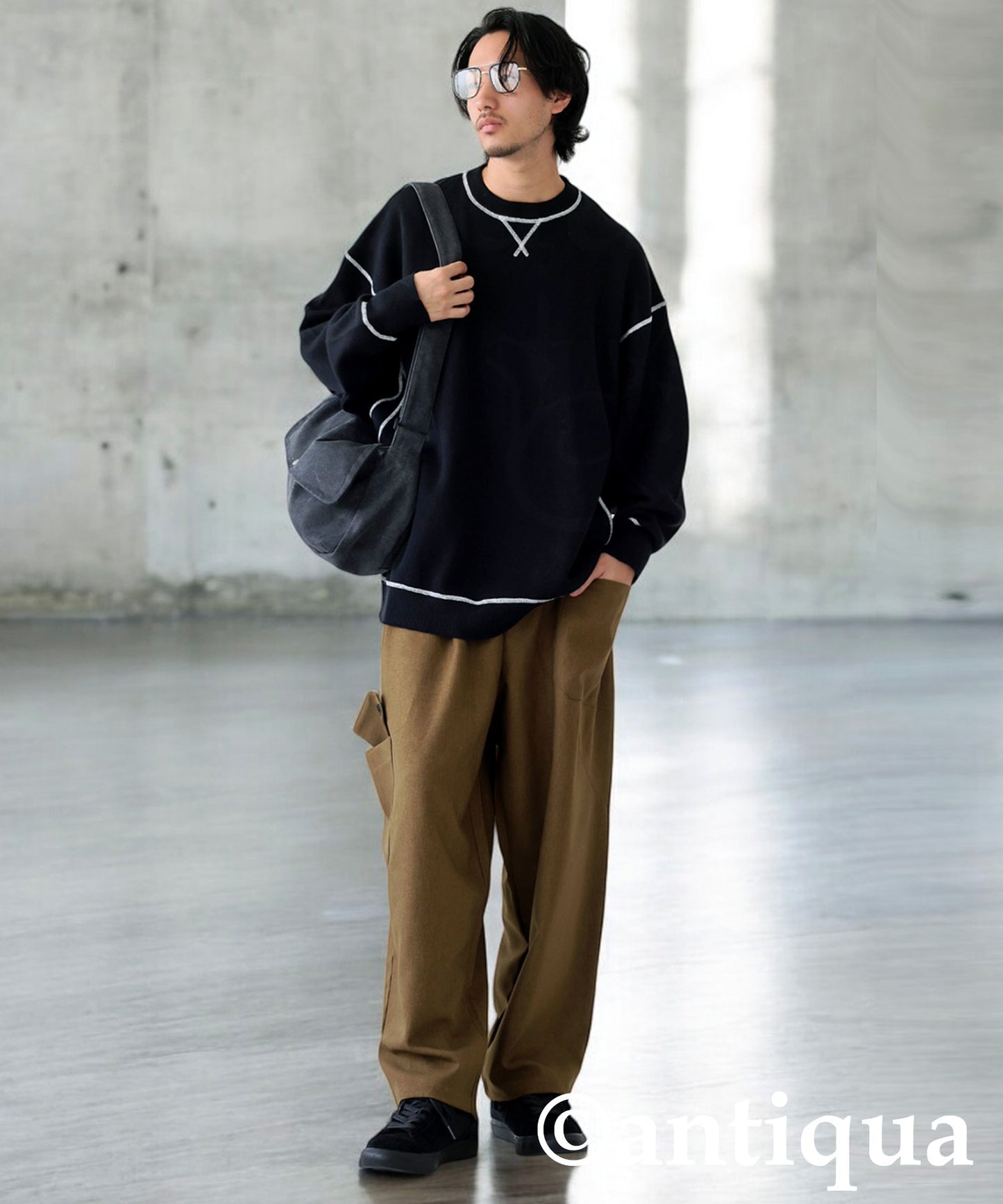 Color Stitch Knit Men's