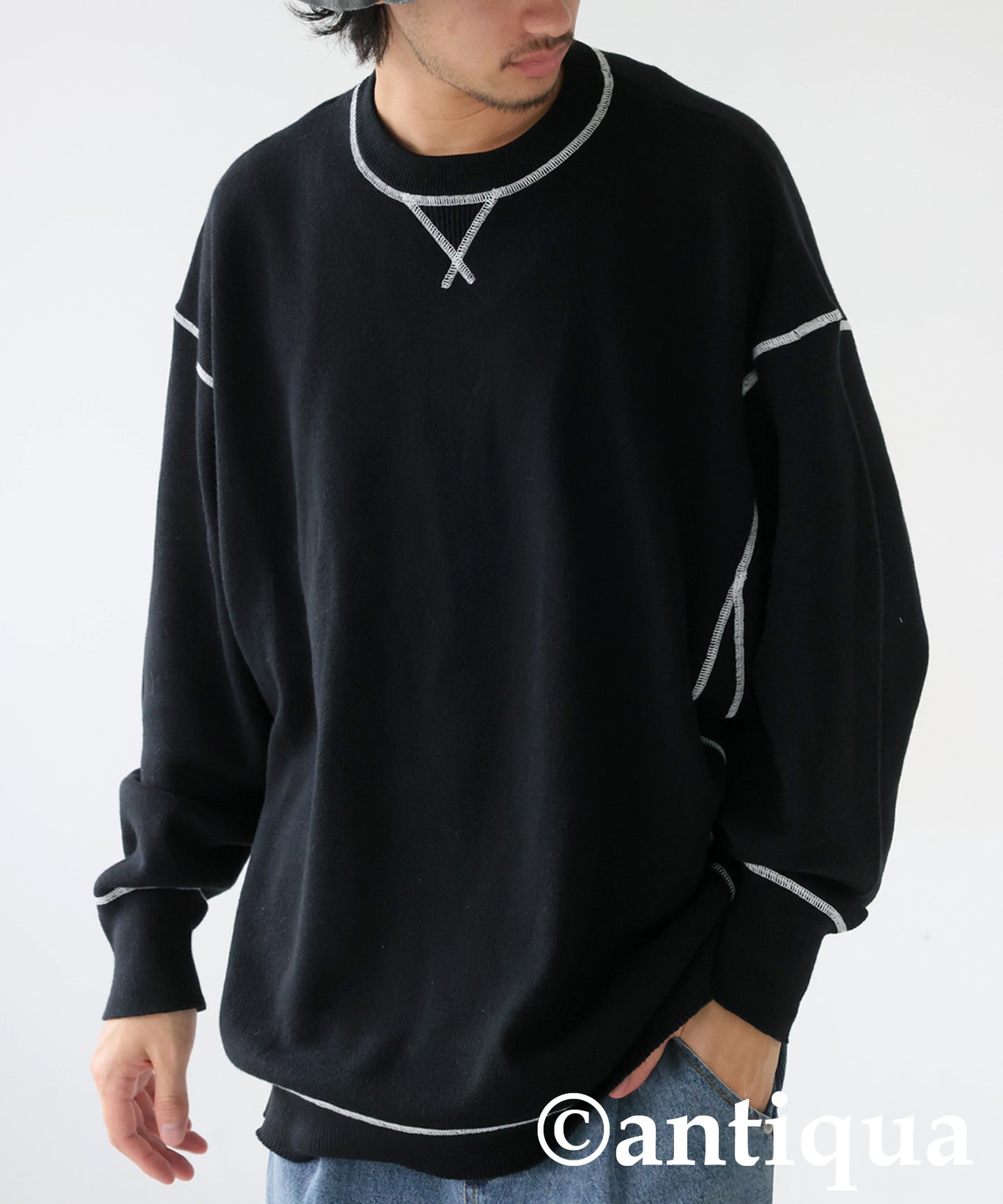 Color Stitch Knit Men's