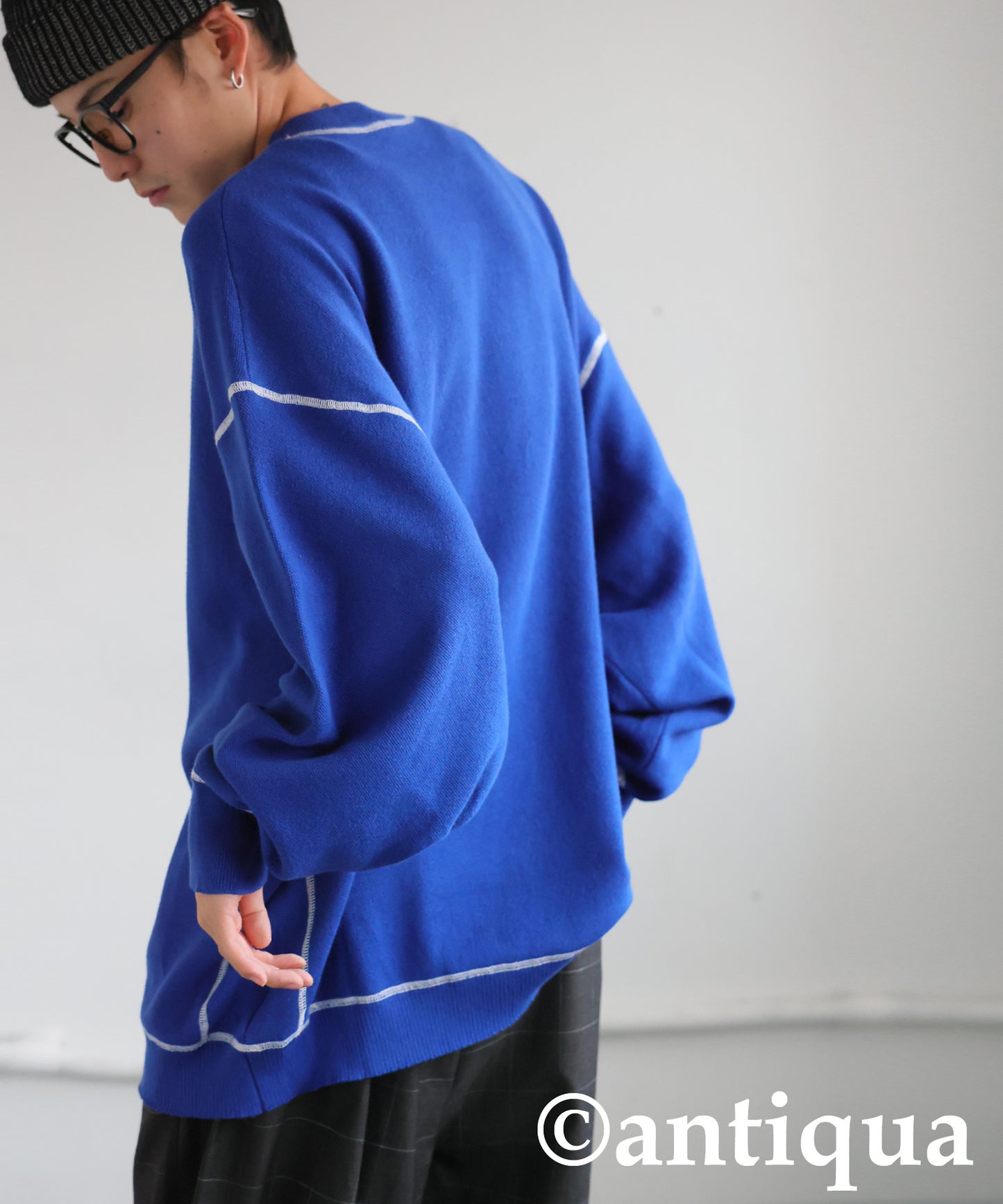 Color Stitch Knit Men's